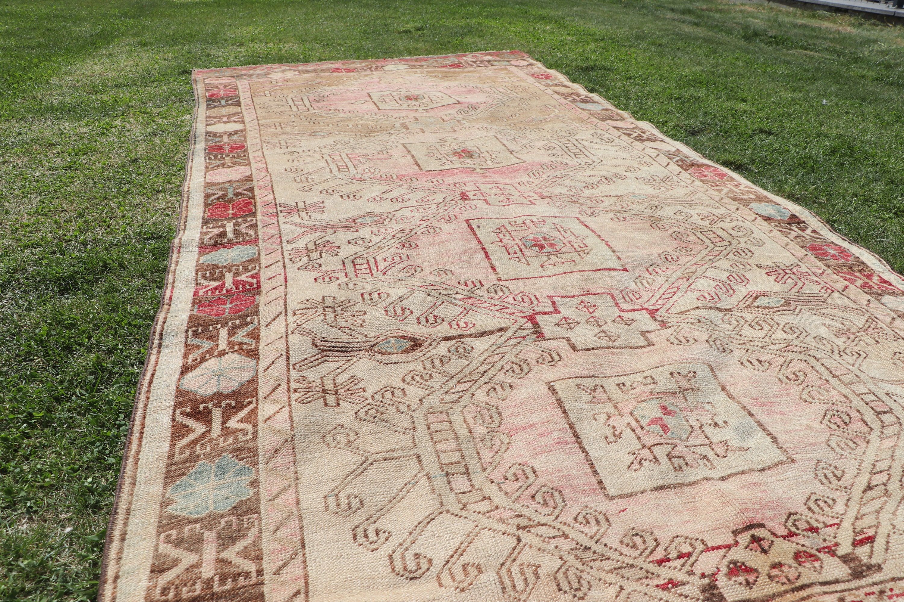 Flatweave Rugs, Turkish Rugs, Living Room Rug, 4.9x10.9 ft Large Rug, Large Boho Rugs, Vintage Rug, Moroccan Rug, Beige Home Decor Rug