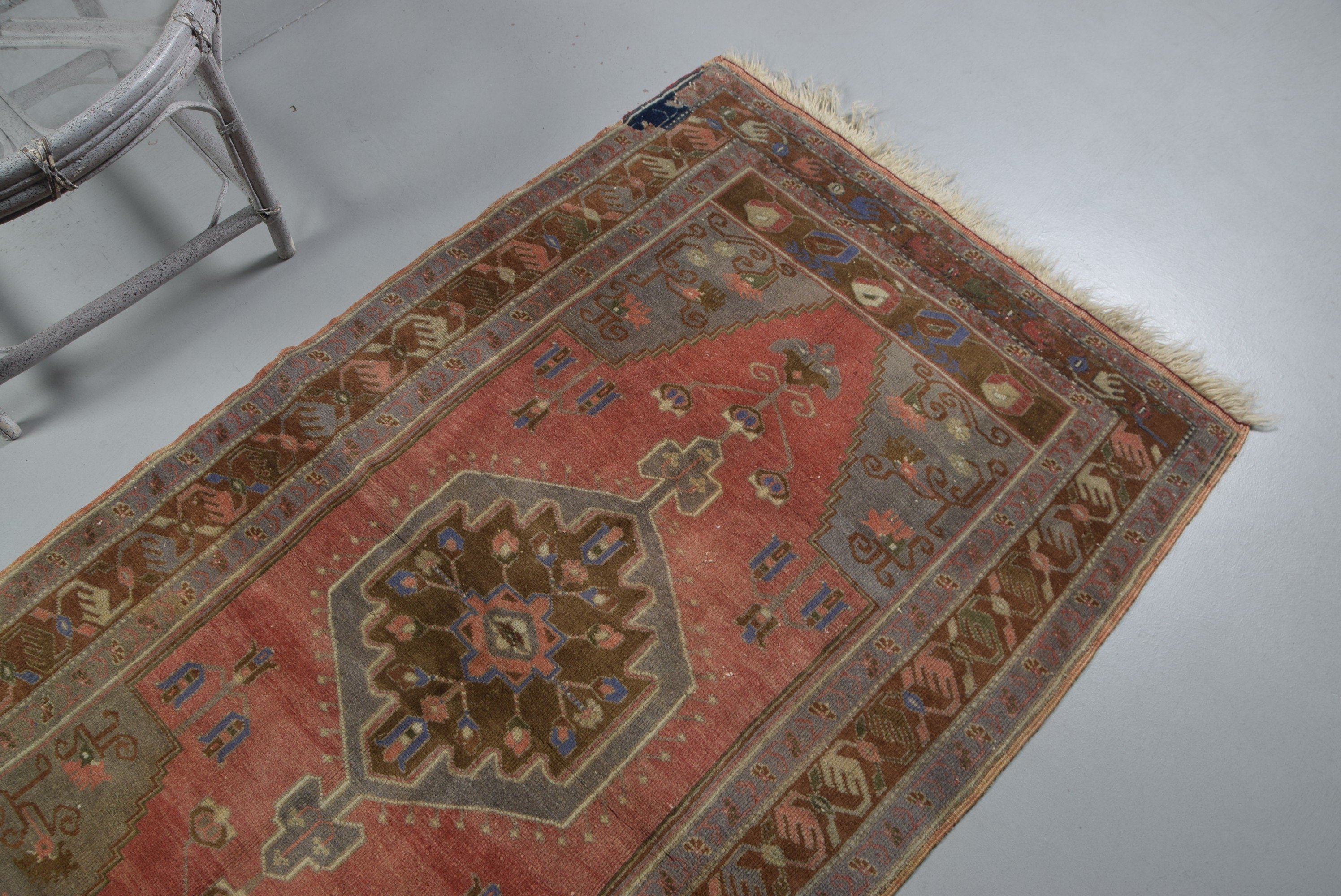 Yatak Odası Halıları, Vintage Halılar, Çocuk Halıları, Giriş Halıları, Kırmızı 3,5x6,6 ft Accent Halılar, Türk Halıları, Oushak Halı