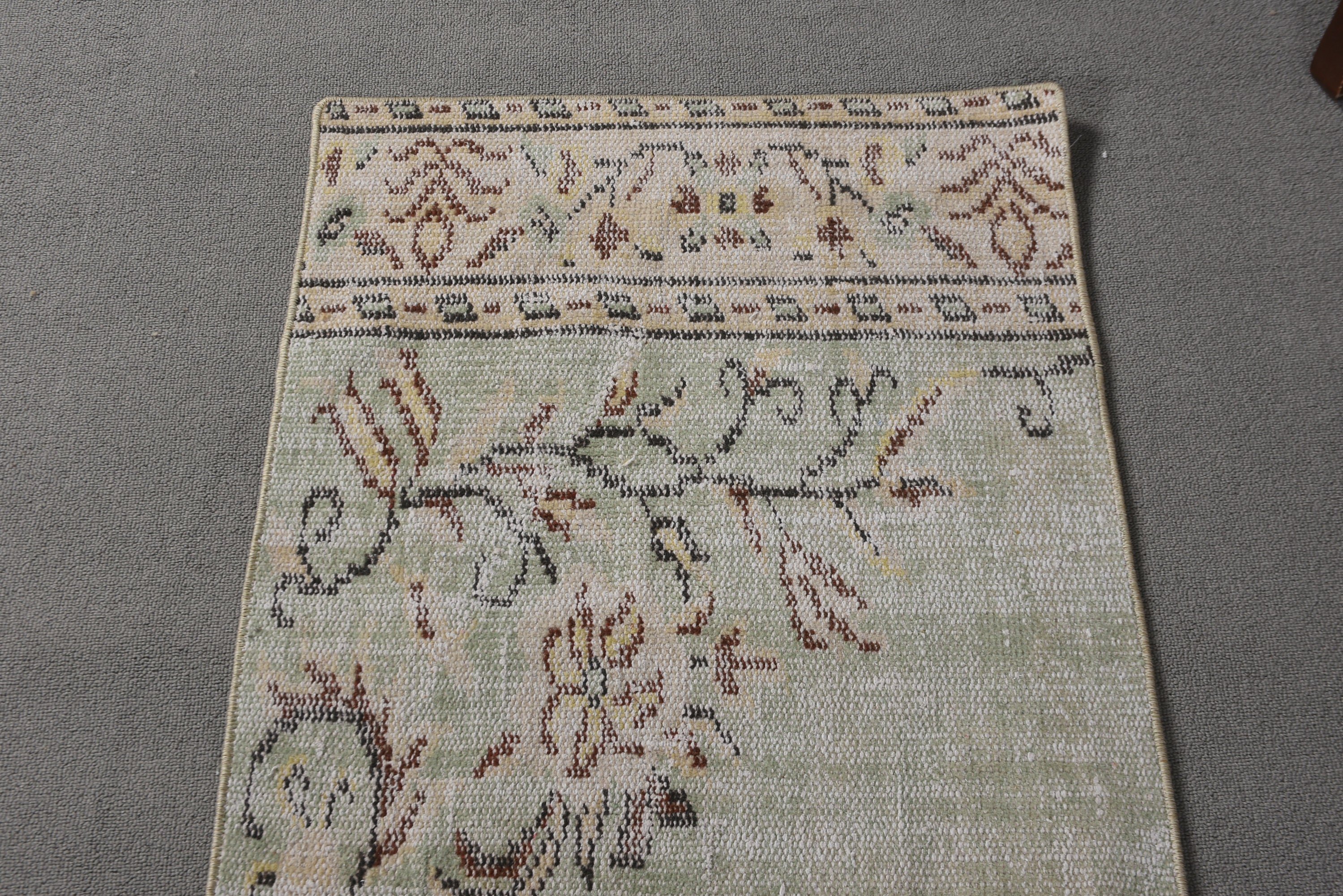 Beige Flatweave Rug, Beni Ourain Runner Rugs, Vintage Rugs, Neutral Rugs, Long Runner Rugs, Turkish Rug, 2x5.1 ft Runner Rug, Oriental Rug