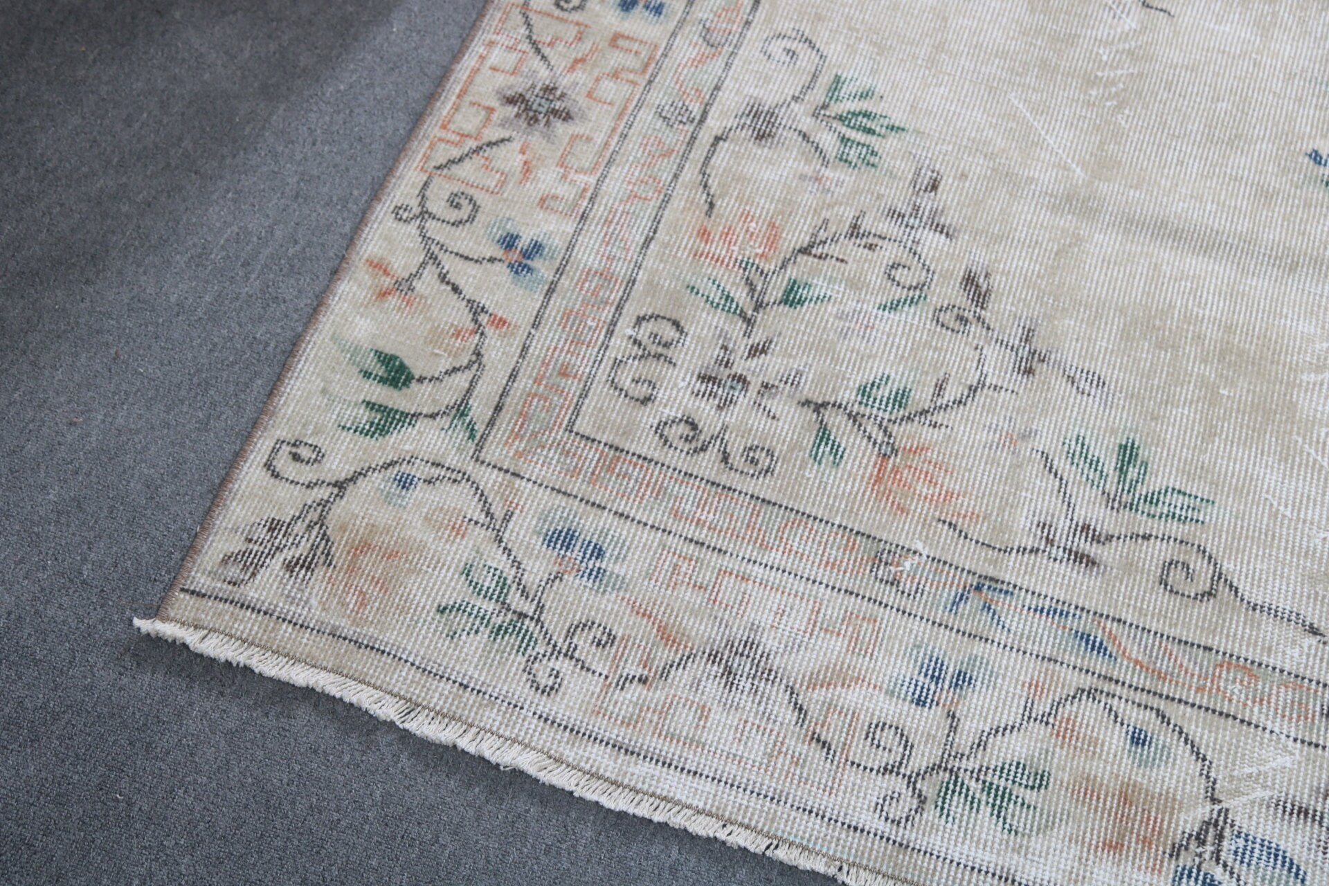 Living Room Rug, 5.4x9.4 ft Large Rug, Oushak Rugs, Designer Rug, Turkish Rug, Salon Rug, Anatolian Rug, Rugs for Bedroom, Vintage Rug