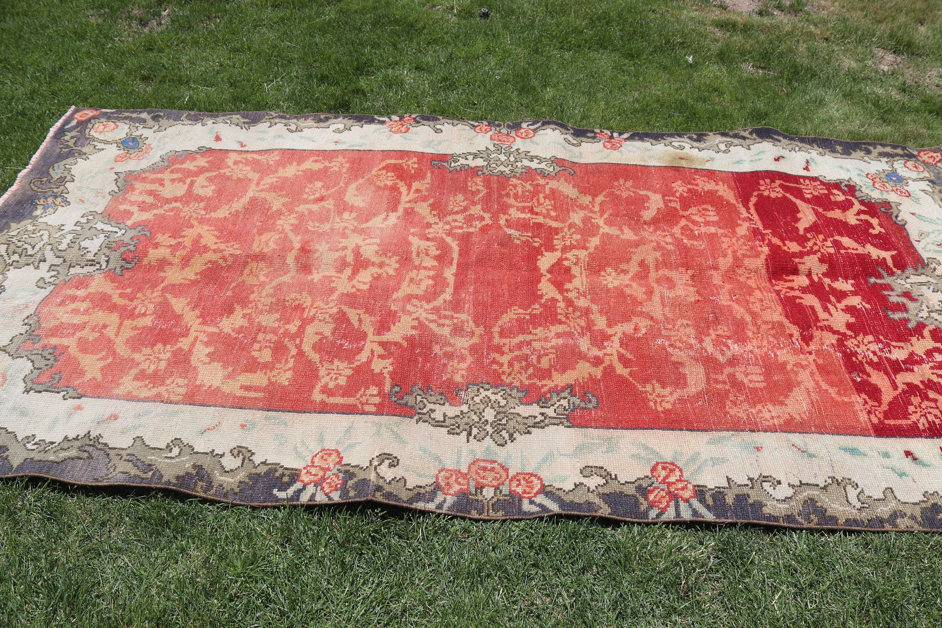 Türk Halıları, Boho Bölgesi Halıları, Modern Halı, Kırmızı Yer Halısı, Çocuk Halıları, 4,5x7,7 ft Alan Halısı, Vintage Halı, Aztek Halısı, Oryantal Halılar