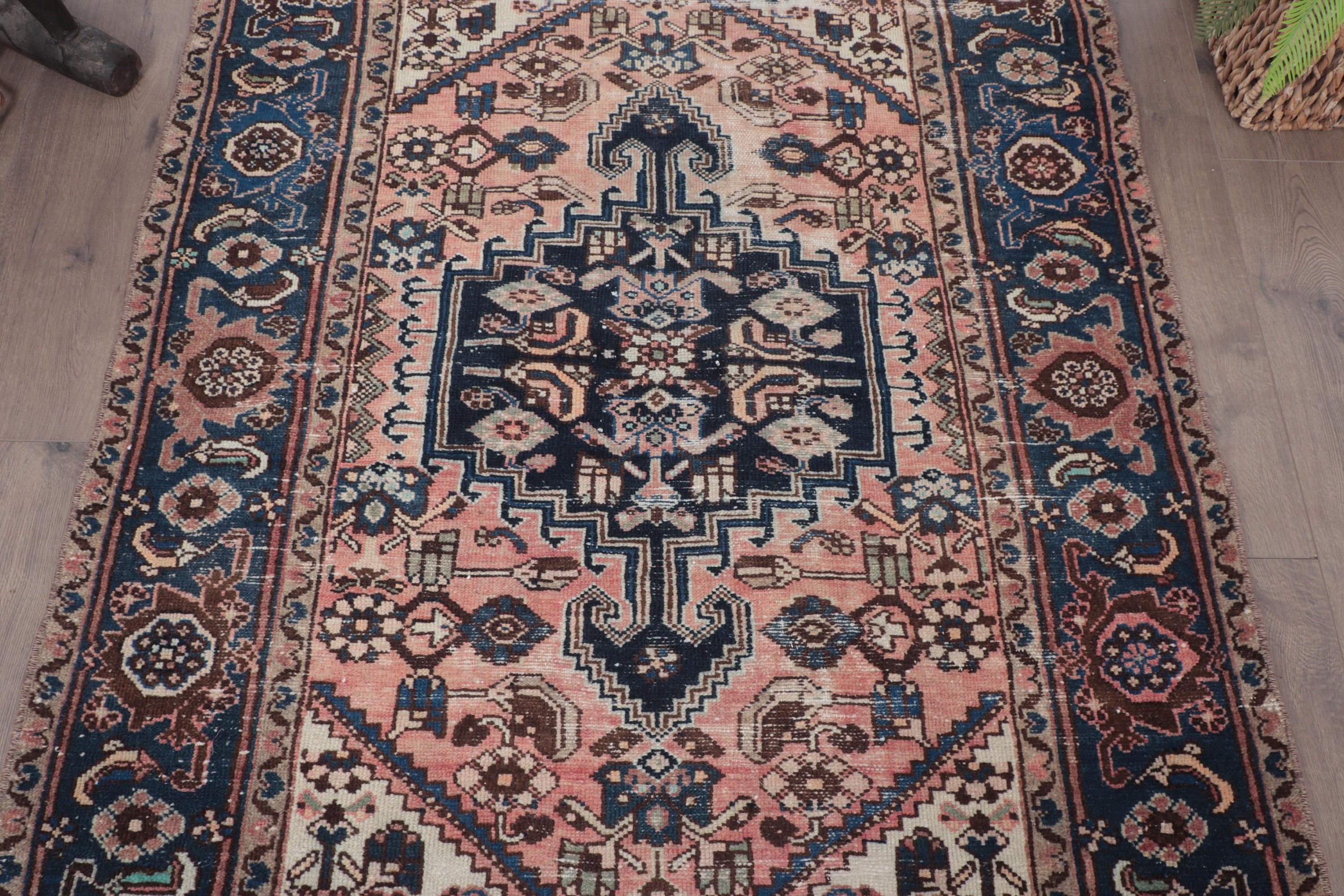 Vintage Accent Halı, Pembe Nötr Halılar, Türk Halısı, Fas Halıları, Boho Halısı, Oryantal Halı, Yatak Odası Halısı, 4.2x5.6 ft Accent Halısı, Vintage Halı