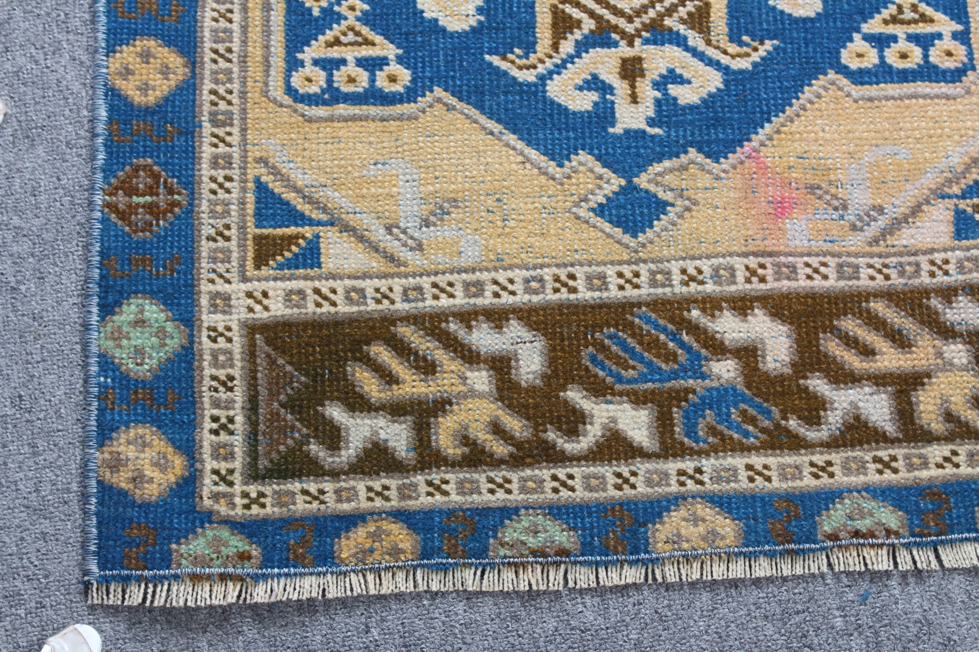 Vintage Rug, Boho Rug, Blue Bedroom Rugs, Moroccan Rug, Cool Rug, Wall Hanging Rugs, 1.8x3 ft Small Rugs, Rugs for Car Mat, Turkish Rug