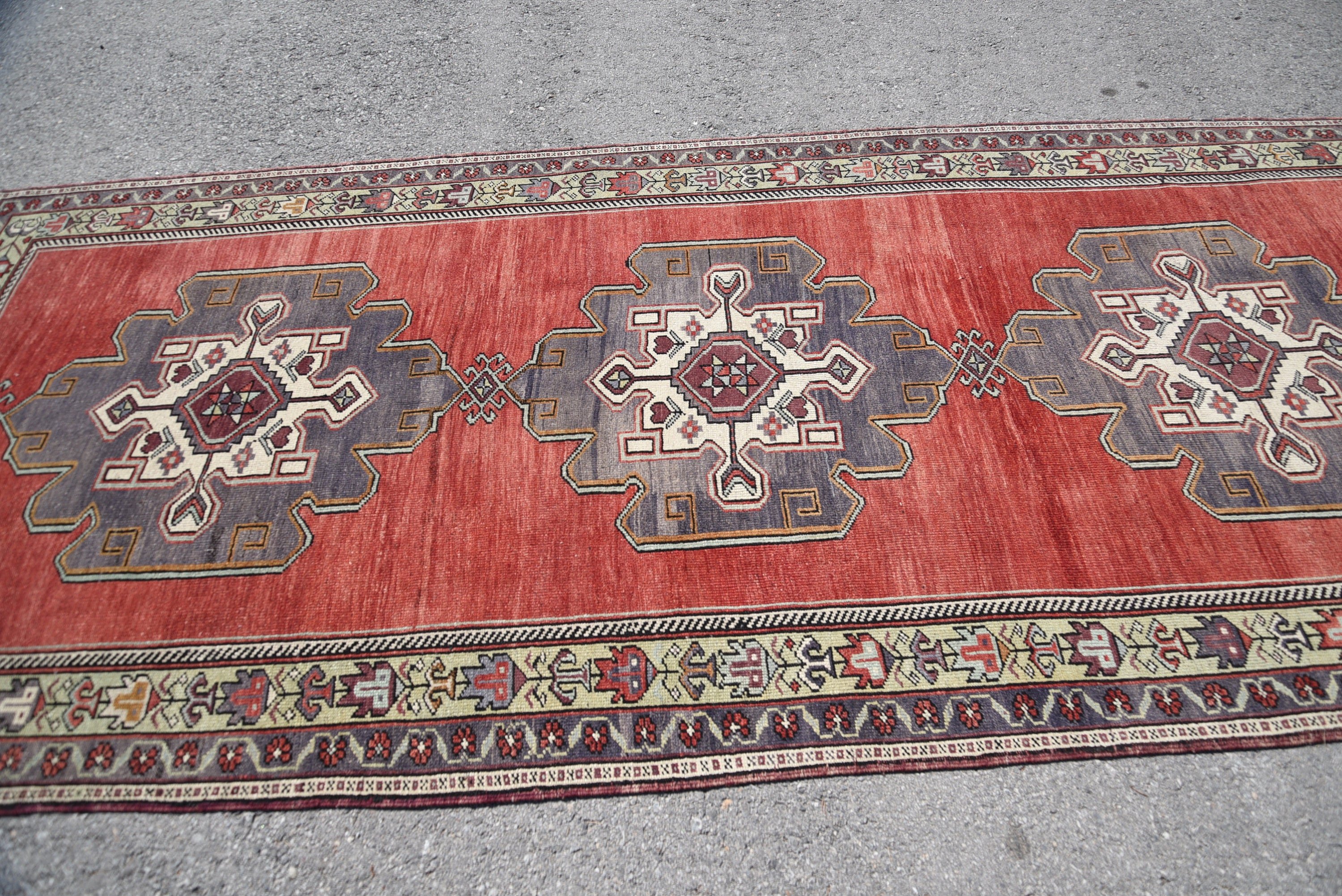 Vintage Halı, Yün Halı, Türk Halıları, Yemek Odası Halısı, Salon Halıları, Oturma Odası Halısı, 4,9x11,2 ft Büyük Halılar, Tasarımcı Halıları, Renkli Halılar