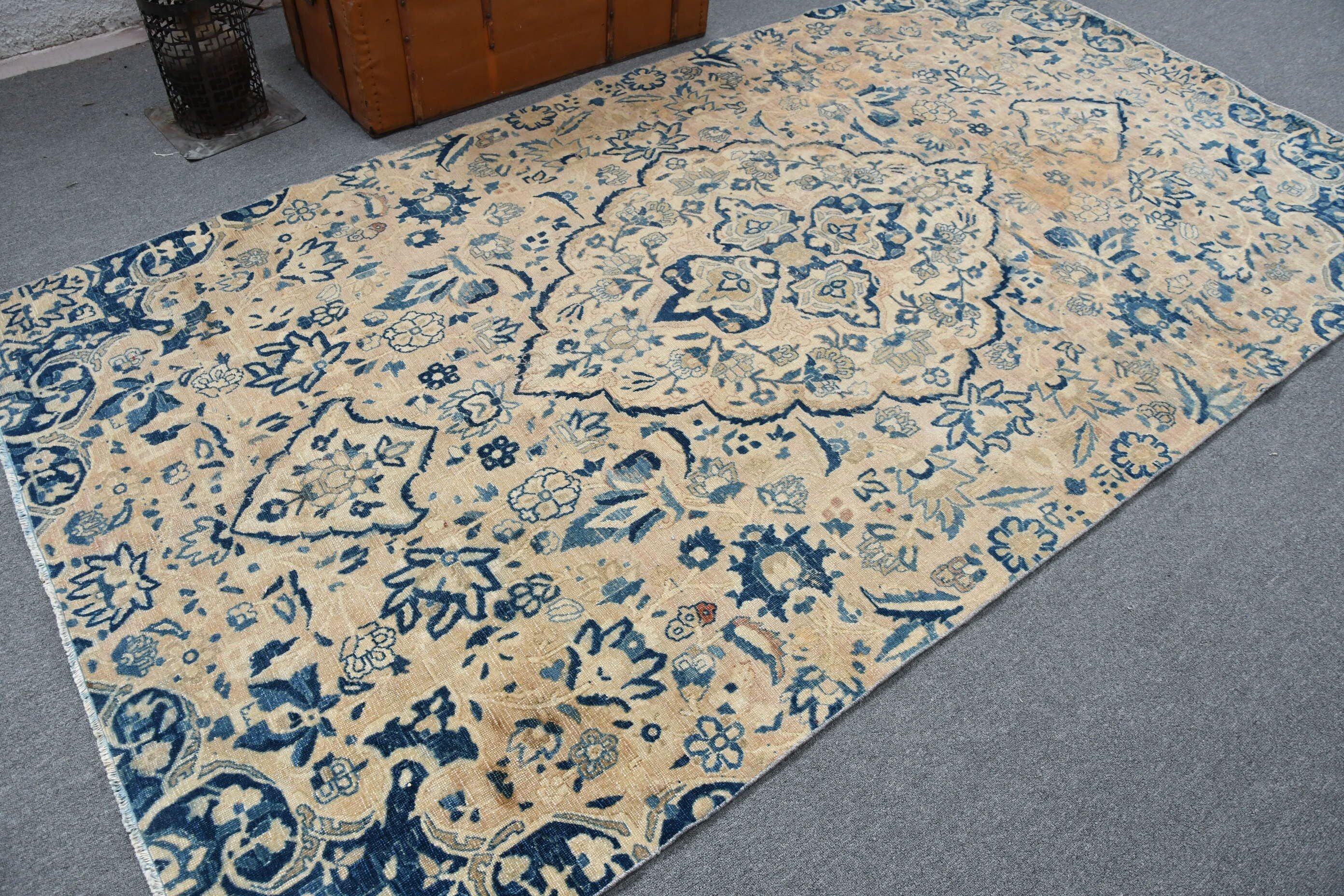 Living Room Rugs, Abstract Rug, 5.3x9.7 ft Large Rugs, Wool Rug, Rugs for Salon, Antique Rug, Dining Room Rugs, Turkish Rug, Vintage Rug