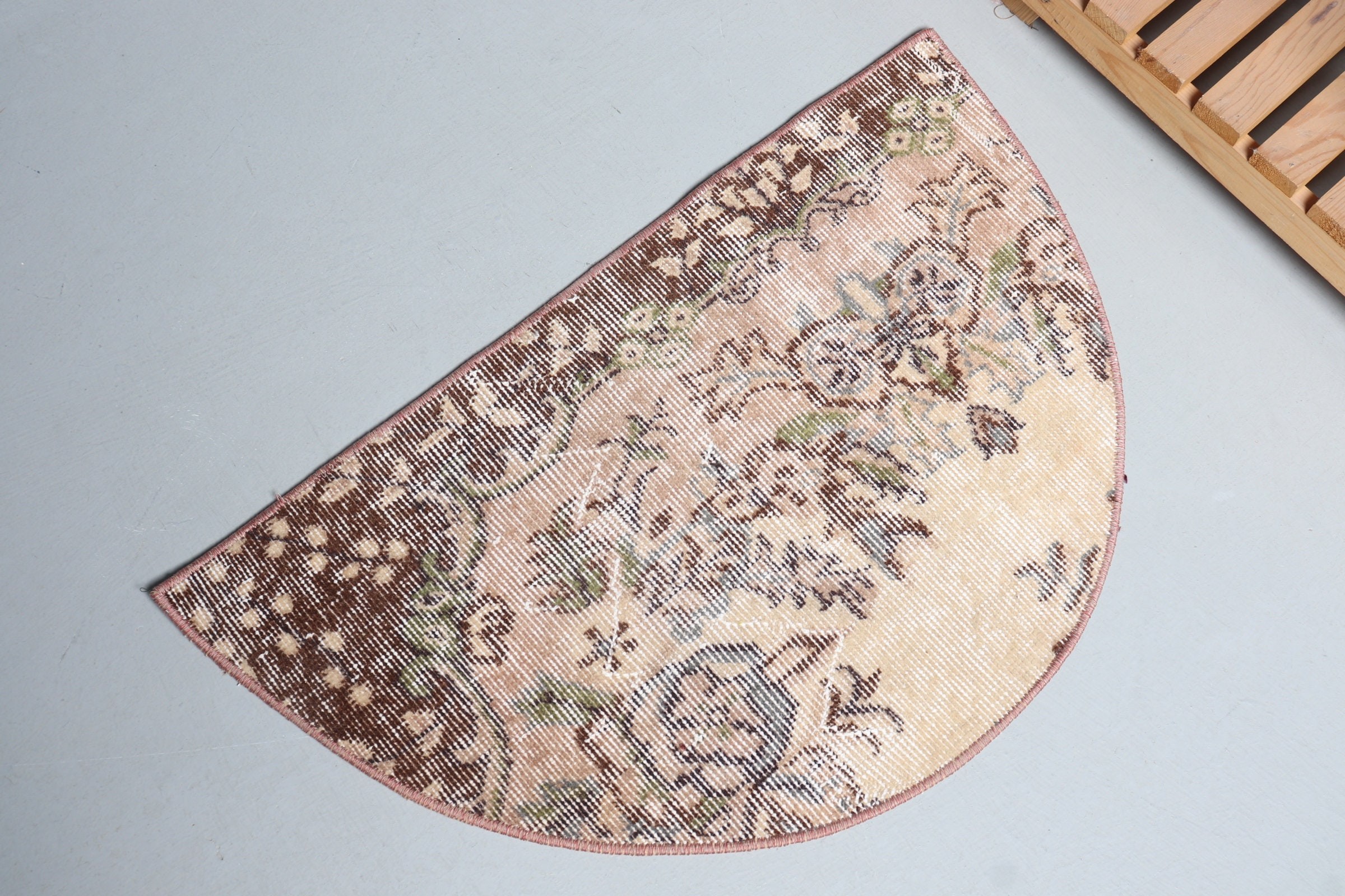 Kitchen Rug, Old Rug, Beige Bedroom Rugs, Entry Rug, Rugs for Bath, 2.5x1.5 ft Small Rug, Wool Rug, Nursery Rugs, Vintage Rugs, Turkish Rug