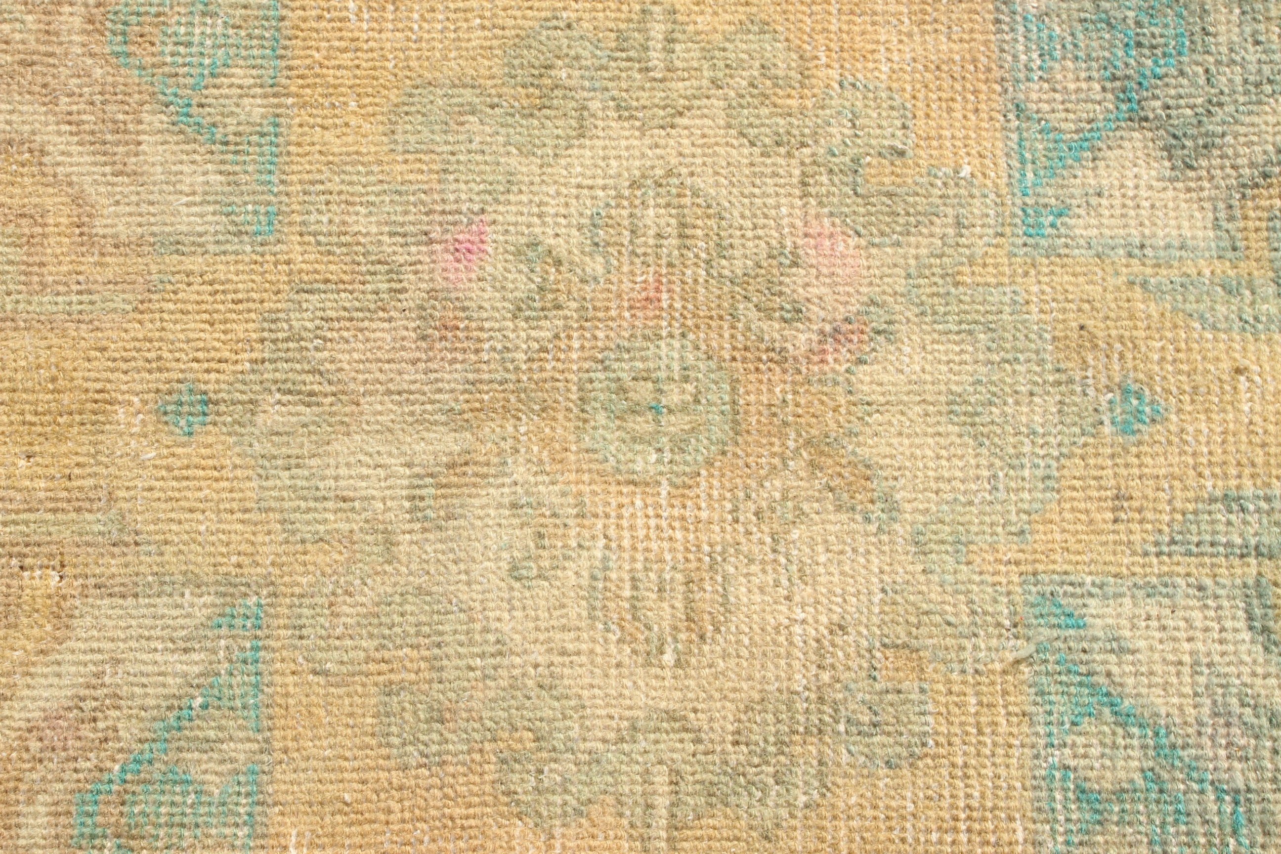 Vintage Halı, Kahverengi Açıklama Halıları, 1.5x2.8 ft Küçük Halılar, Türk Halıları, Araba Paspas Halıları, Geometrik Halı, Yer Halıları, Küçük Boho Halıları