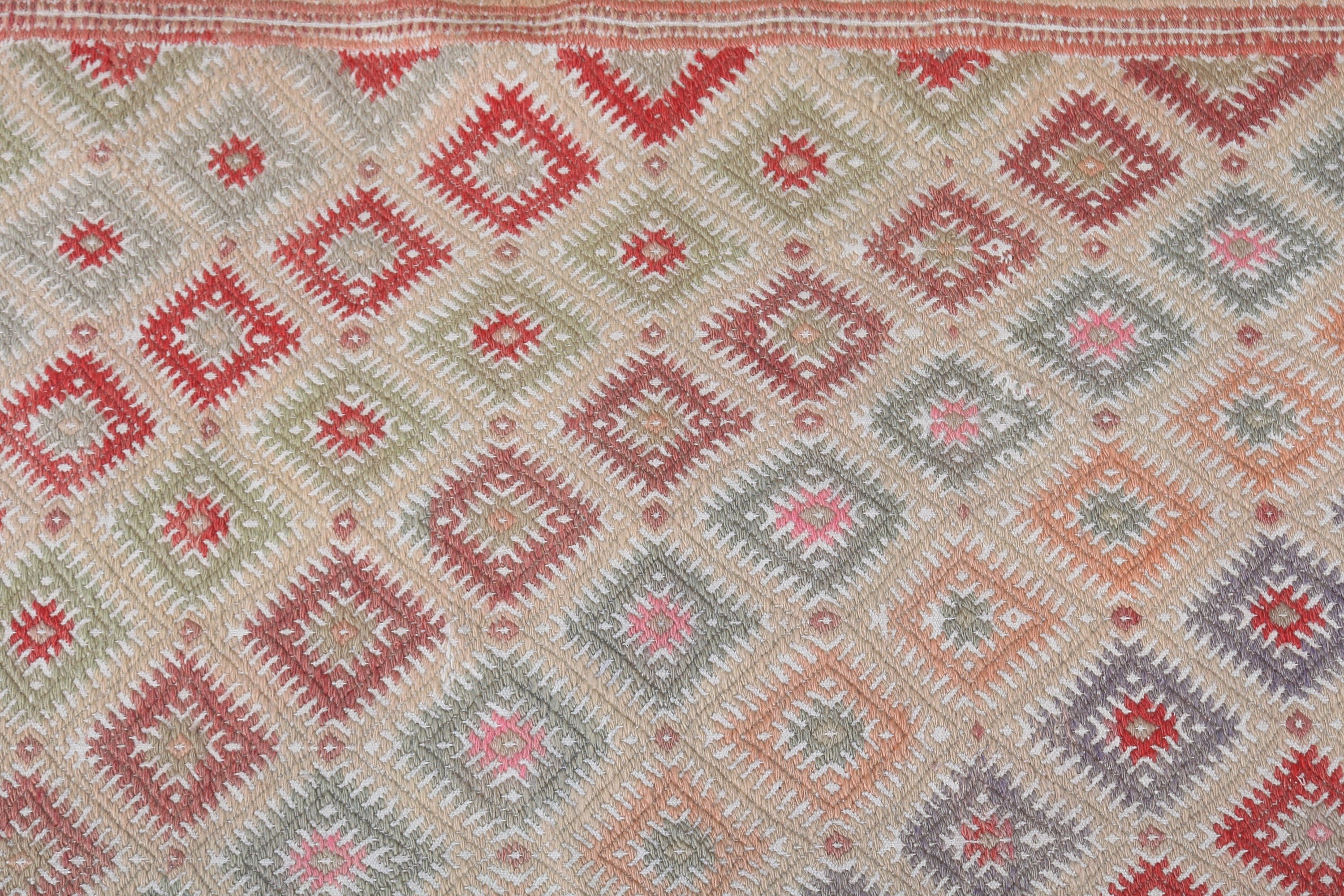 Türk Halıları, Beni Ourain Yolluk Halıları, Modern Halı, 2.4x9.3 ft Koşucu Halıları, Turuncu Düz Dokuma Halılar, Vintage Halı, Kilim, Nötr Halılar