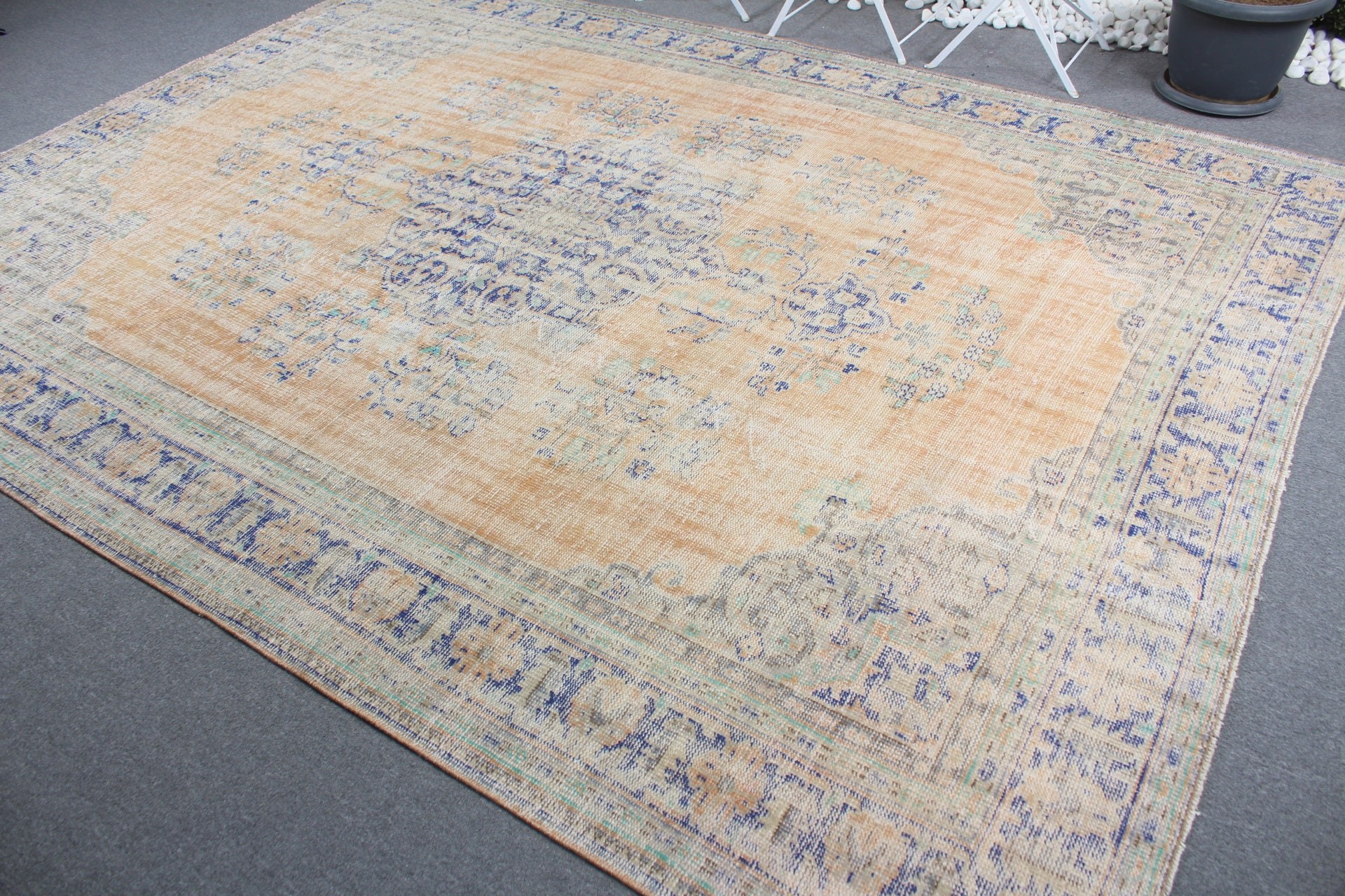 8x10.8 ft Oversize Rugs, Vintage Rugs, Living Room Rug, Dining Room Rug, Anatolian Rug, Turkish Rugs, Antique Rugs, Yellow Anatolian Rug