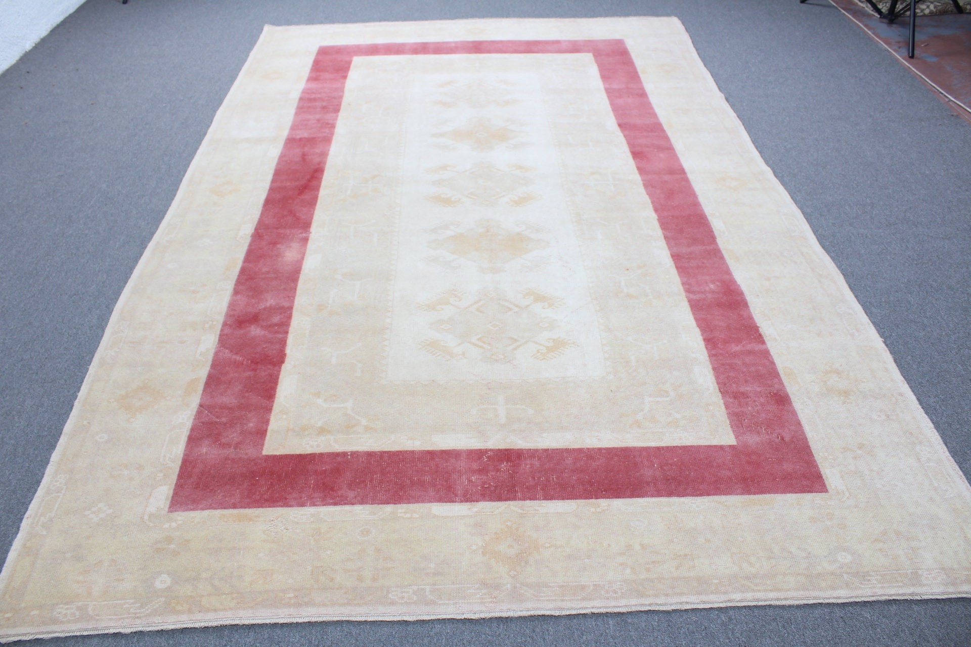 Living Room Rugs, Bedroom Rug, Pale Rugs, Yellow Wool Rug, Turkish Rug, 6.6x10.2 ft Large Rug, Dining Room Rug, Moroccan Rugs, Vintage Rugs