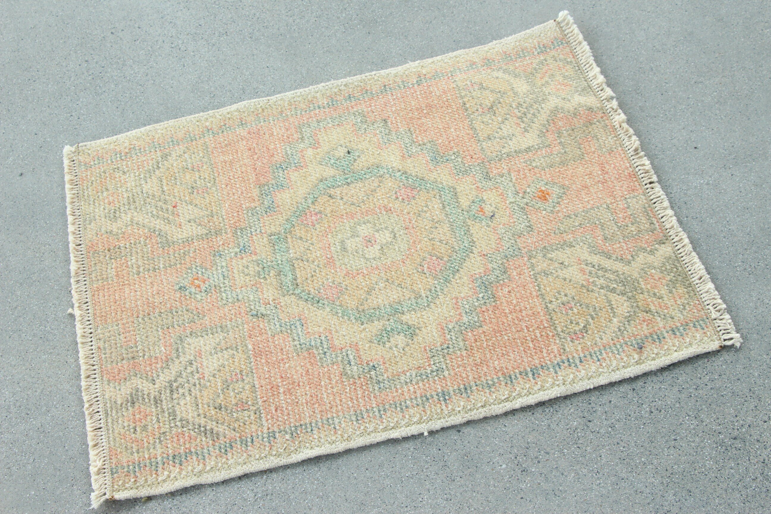 Turkish Rugs, Bronze  1.7x2.2 ft Small Rug, Vintage Rug, Luxury Rugs, Modern Rug, Car Mat Rug, Neutral Rug, Small Boho Rugs