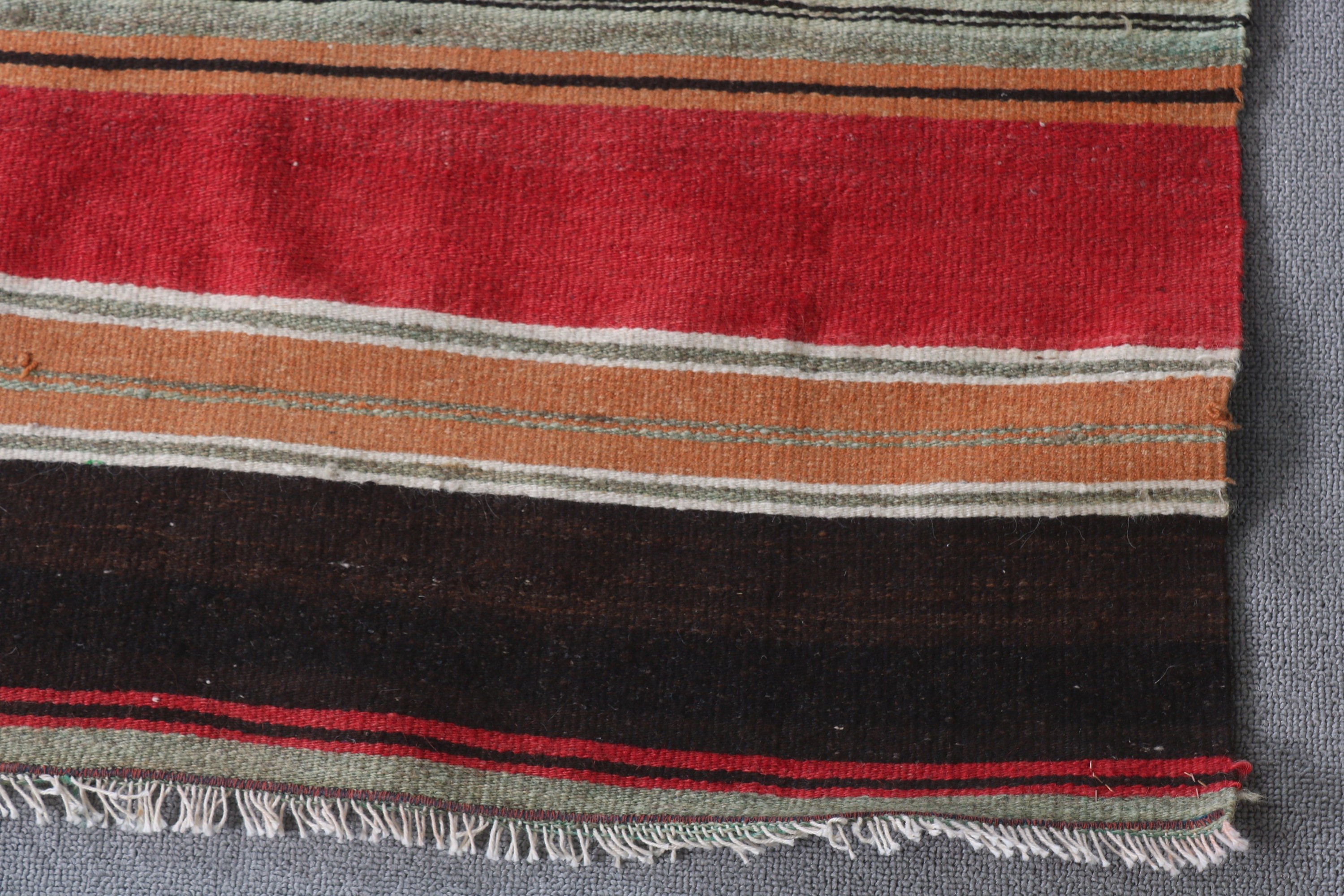 Kırmızı Ev Dekor Halısı, Kilim, Araba Paspas Halısı, Türk Halısı, Vintage Halılar, 2.3x5 ft Küçük Halı, Giriş Halısı, Ev Dekor Halıları, Ofis Halısı