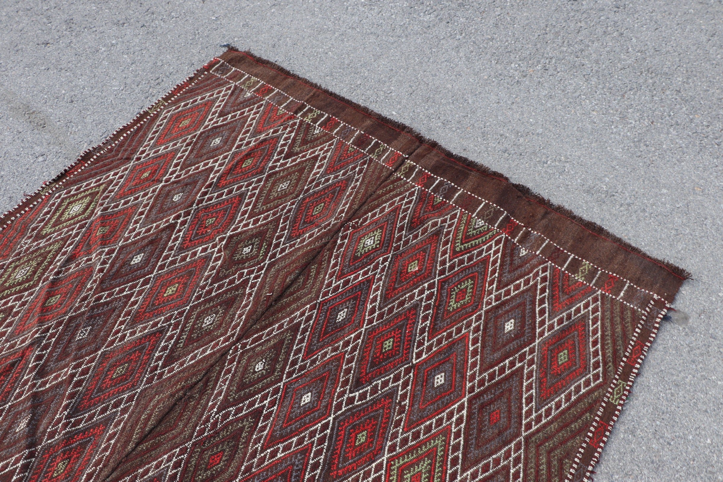 Yemek Odası Halısı, Vintage Halı, Gri 4.9x6.4 ft Alan Halıları, Yer Halısı, Yatak Odası Halıları, Alan Halıları, Türk Halısı, Sanat Halısı, Kilim