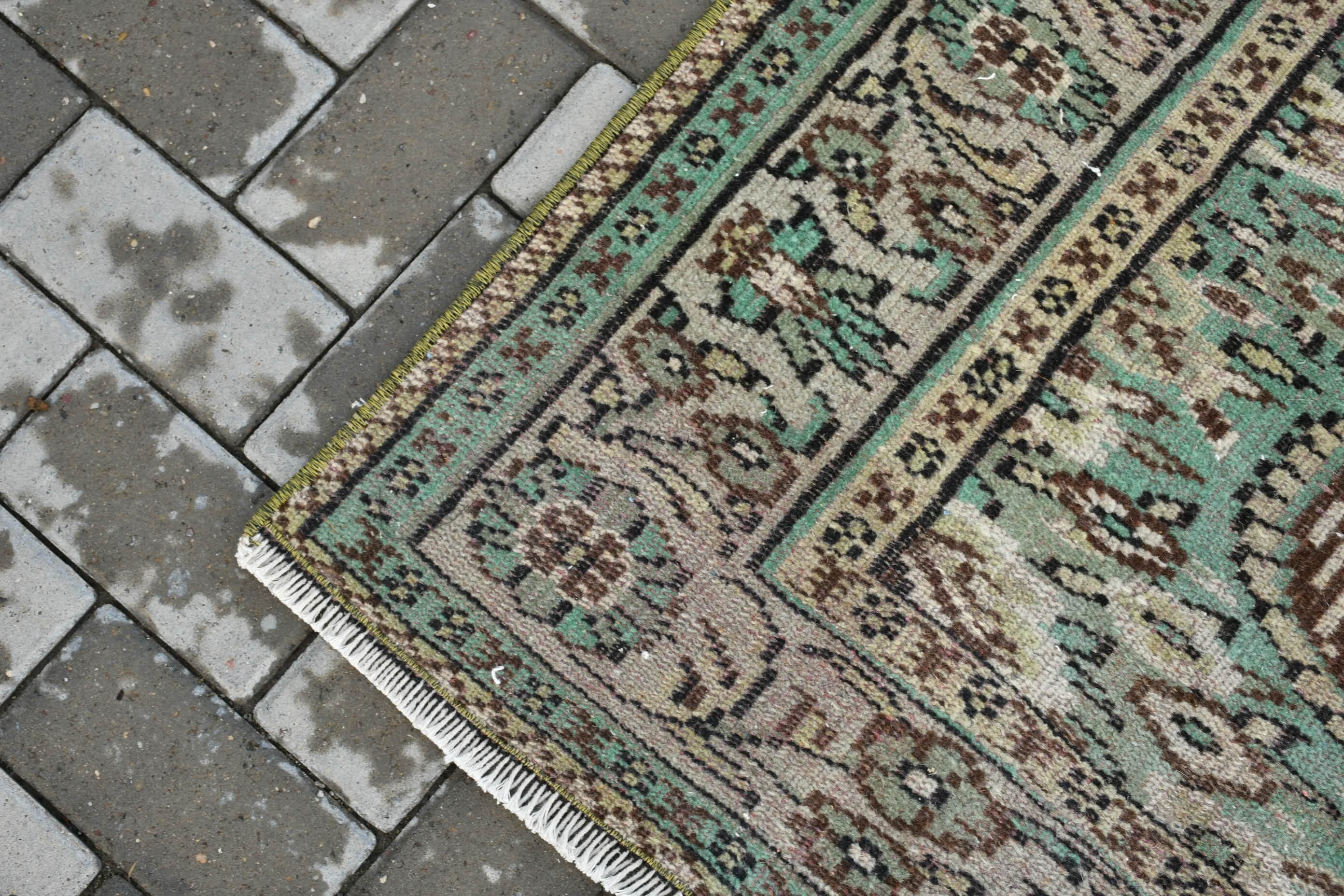 Turkish Rugs, Bedroom Rug, Green Moroccan Rug, Vintage Rug, Salon Rug, 5.8x9.5 ft Large Rug, Home Decor Rugs, Moroccan Rug, Dorm Rugs