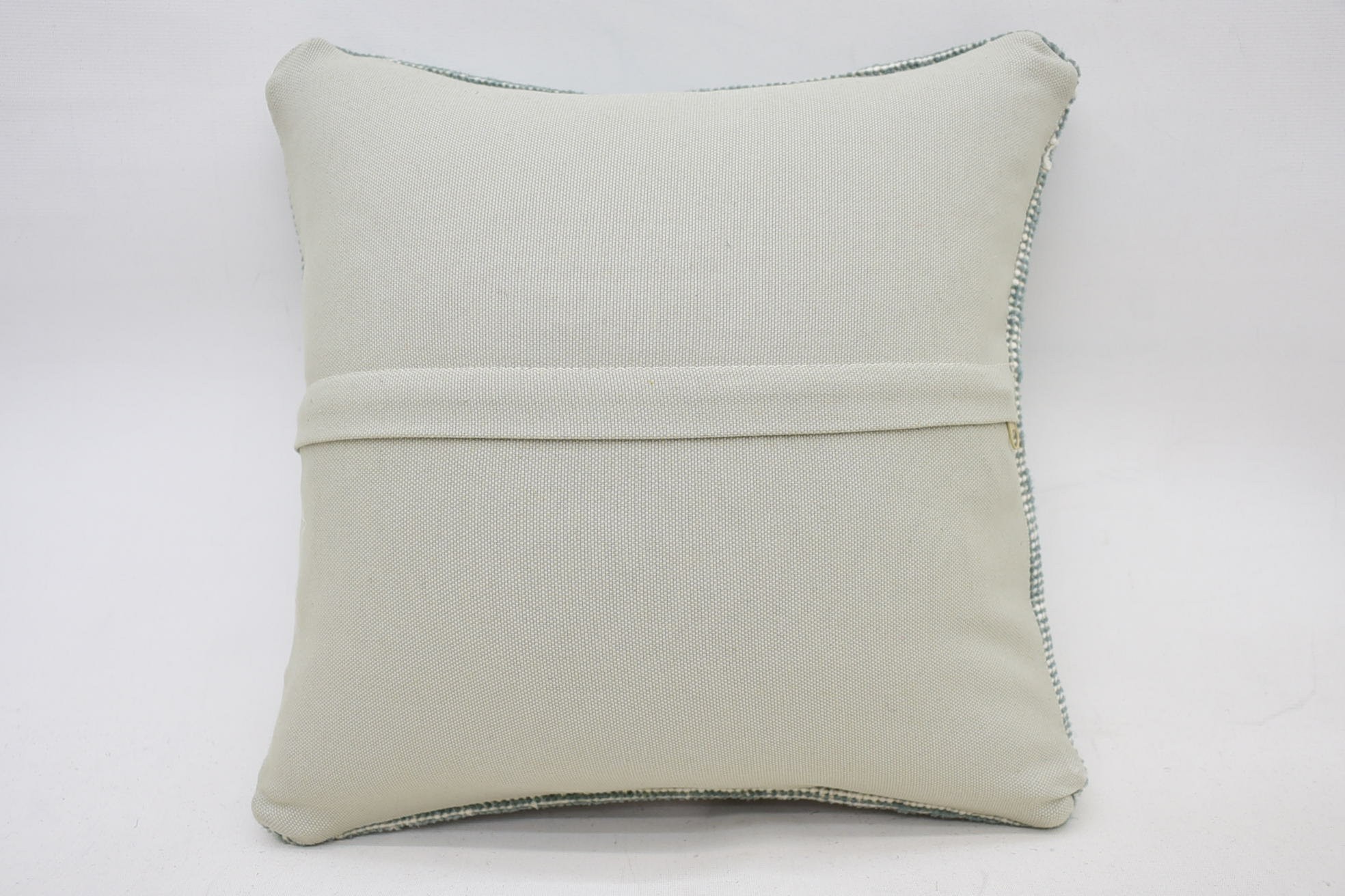 Throw Kilim Pillow, 14"x14" Blue Pillow Sham, Kilim Pillow, Traditional Pillow Case, Boho Chic Pillow Sham, Car Cushion Cover, Boho Pillow