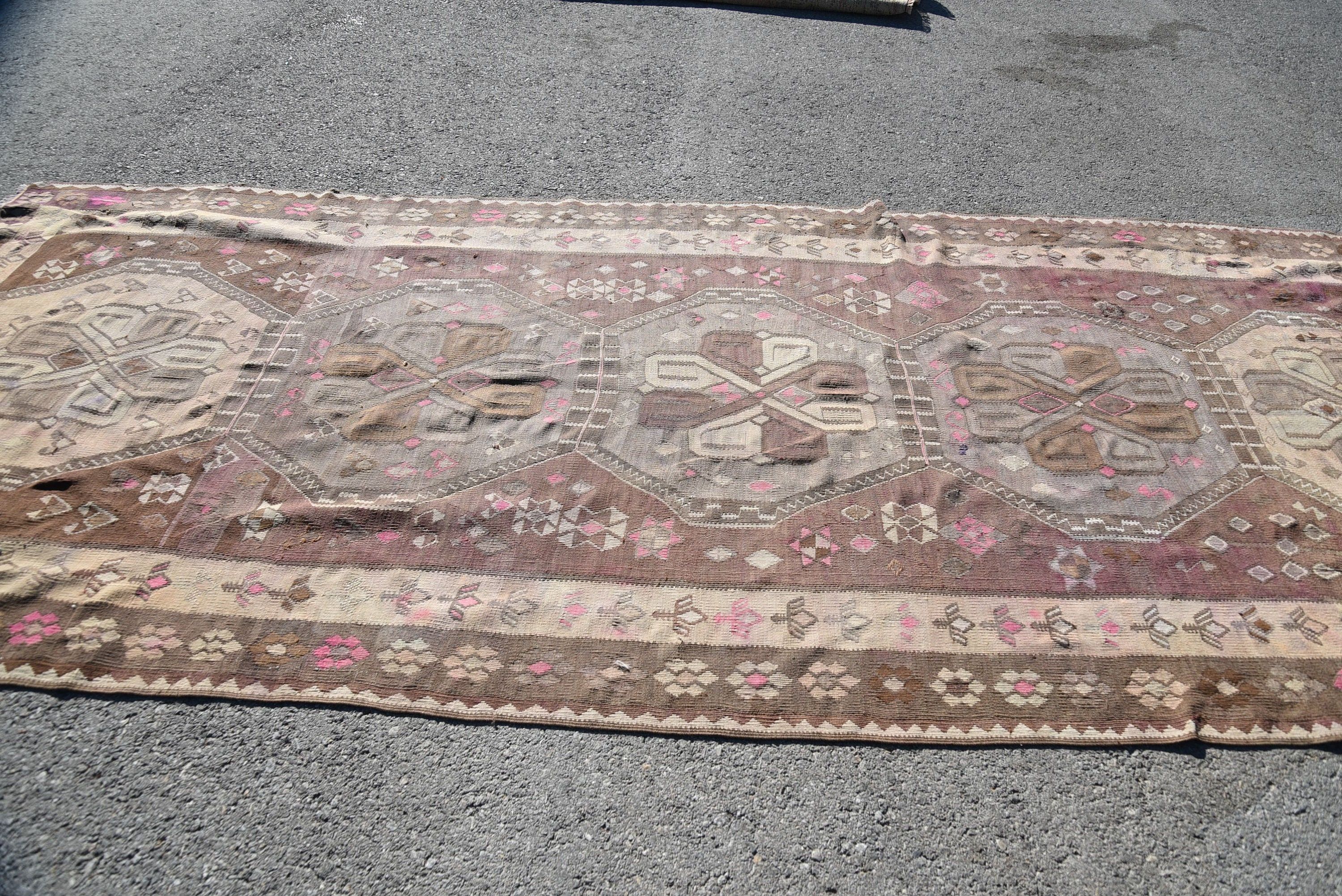 Oturma Odası Halısı, Eski Halı, 5.5x13.1 ft Büyük Boy Halı, Türk Halısı, Salon Halıları, Kilim, Vintage Halılar, Salon Halıları, Havalı Halılar, Fas Halıları