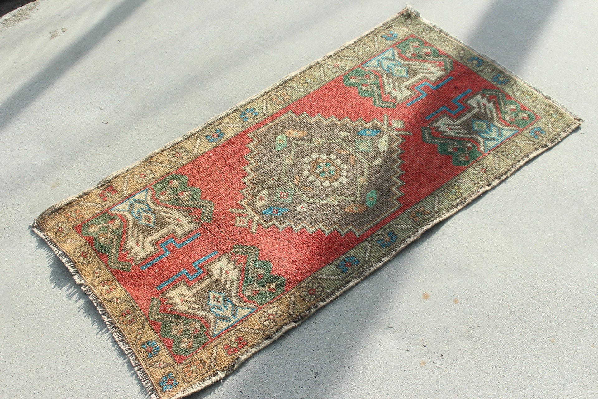 Brown Antique Rugs, Flatweave Rug, Nursery Rugs, 1.7x3.3 ft Small Rug, Rugs for Nursery, Car Mat Rug, Cool Rugs, Turkish Rug, Vintage Rug