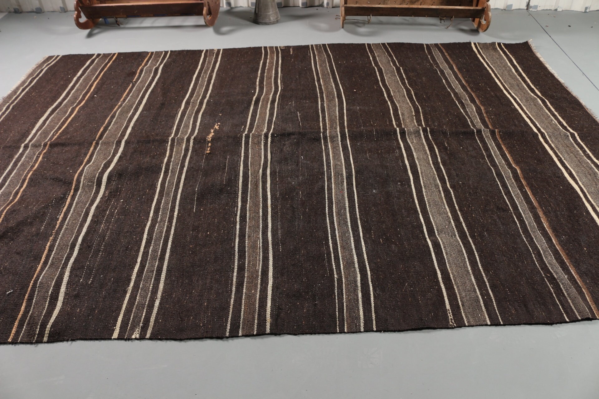 Salon Halıları, Yemek Odası Halısı, Bej Fas Halısı, 7,2x10,6 ft Büyük Boy Halılar, Mutfak Halıları, Vintage Halılar, Kilim, Türk Halıları, Oushak Halısı