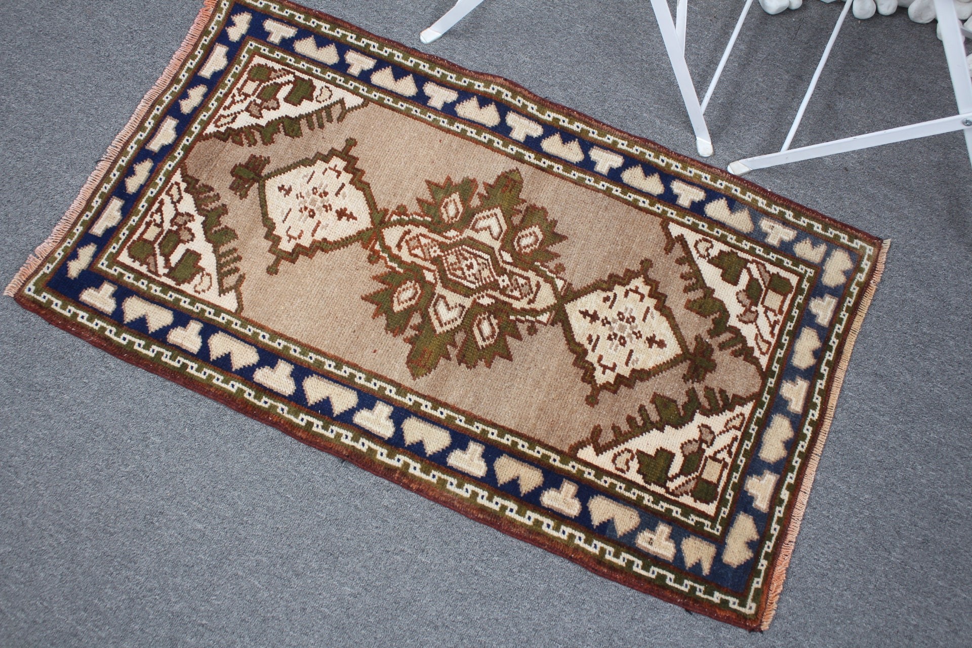 Bedroom Rugs, Vintage Rug, Nursery Rug, Anatolian Rug, Rugs for Car Mat, Turkish Rug, Entry Rug, 1.9x3.3 ft Small Rugs, Brown Wool Rug