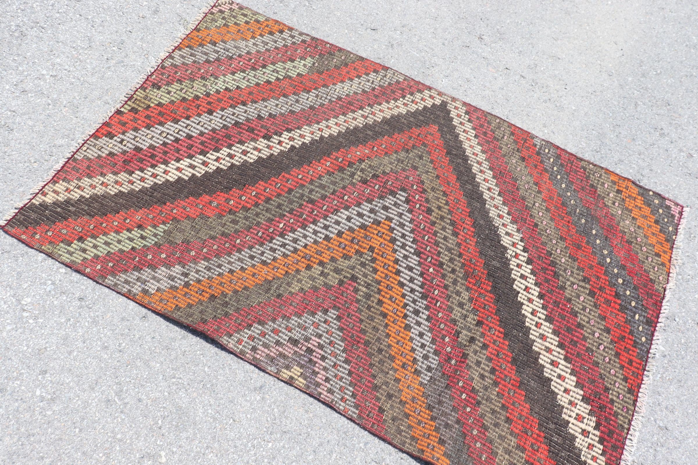 Yatak Odası Halısı, Kırmızı Anadolu Halısı, Paspas Halısı, Kilim, 3x4.8 ft Küçük Halı, Etnik Halı, Vintage Halı, Türk Halısı, Antika Halılar