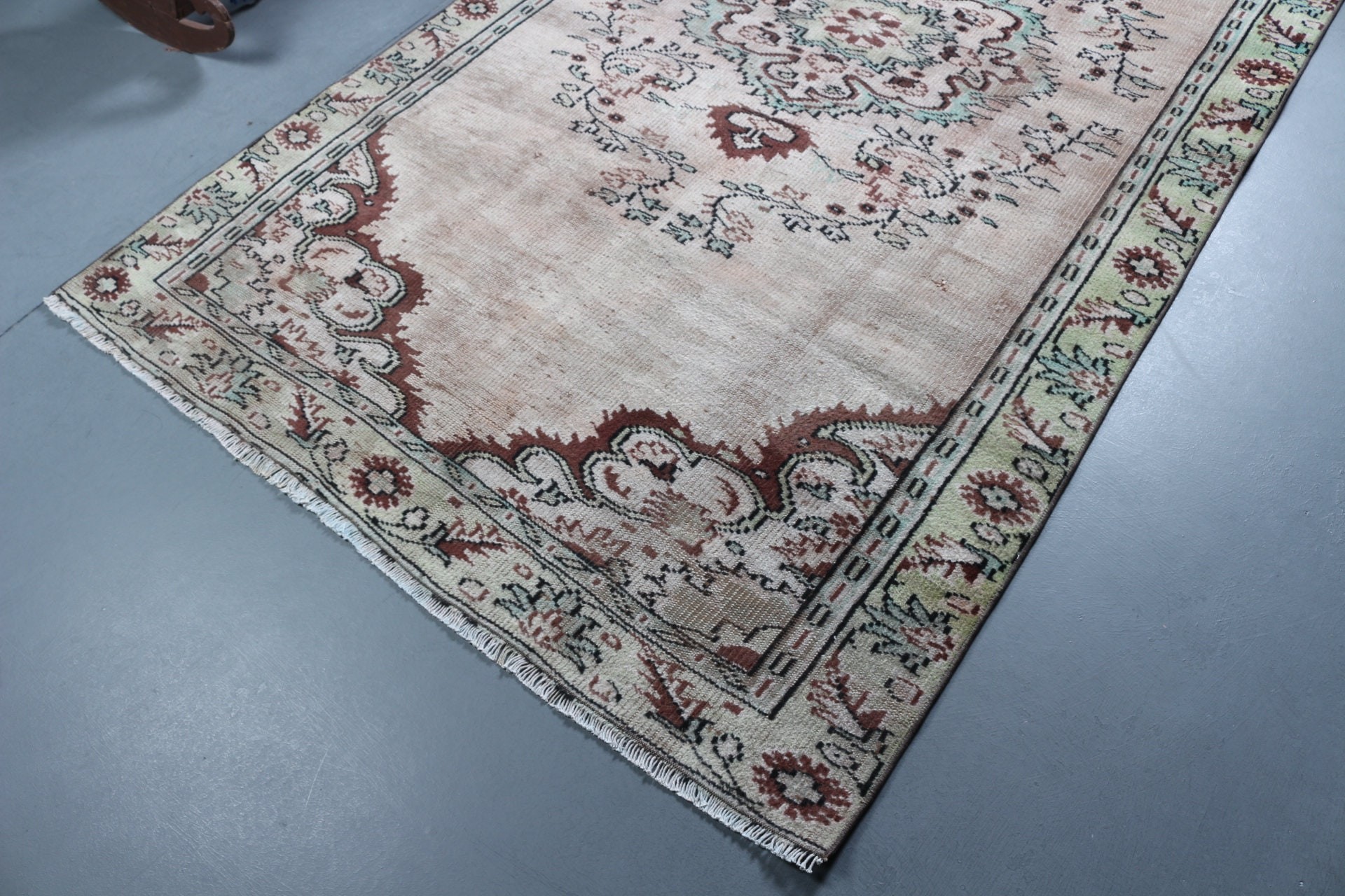 Beige Moroccan Rugs, Turkish Rugs, Oriental Rugs, Dining Room Rug, Muted Rugs, Salon Rugs, 5x9.1 ft Large Rug, Home Decor Rug, Vintage Rugs