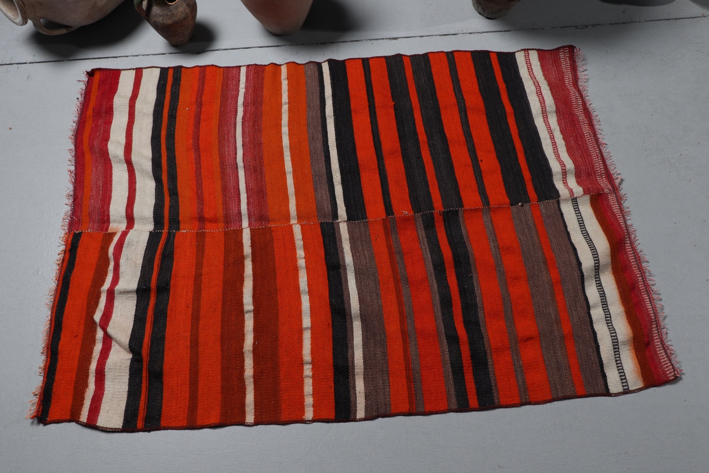 Outdoor Rug, Vintage Rug, 3x4.2 ft Small Rugs, Kilim, Home Decor Rug, Bedroom Rug, Turkish Rug, Bath Rug, Red Anatolian Rug