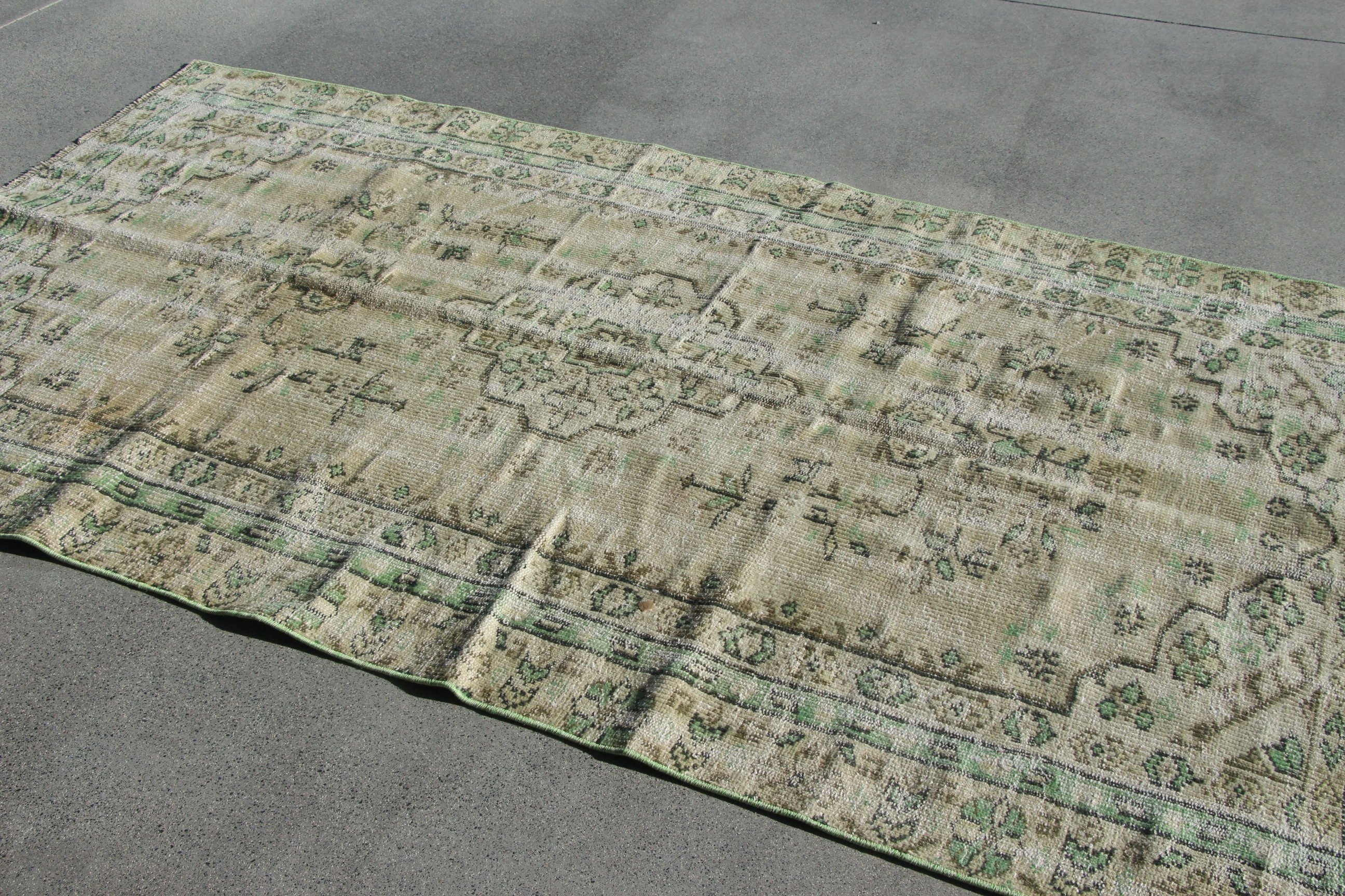 Oushak Area Rug, Kitchen Rug, Brown Flatweave Rugs, Neutral Rugs, Cool Rugs, Vintage Rug, Floor Rugs, Turkish Rugs, 4.4x8 ft Area Rug