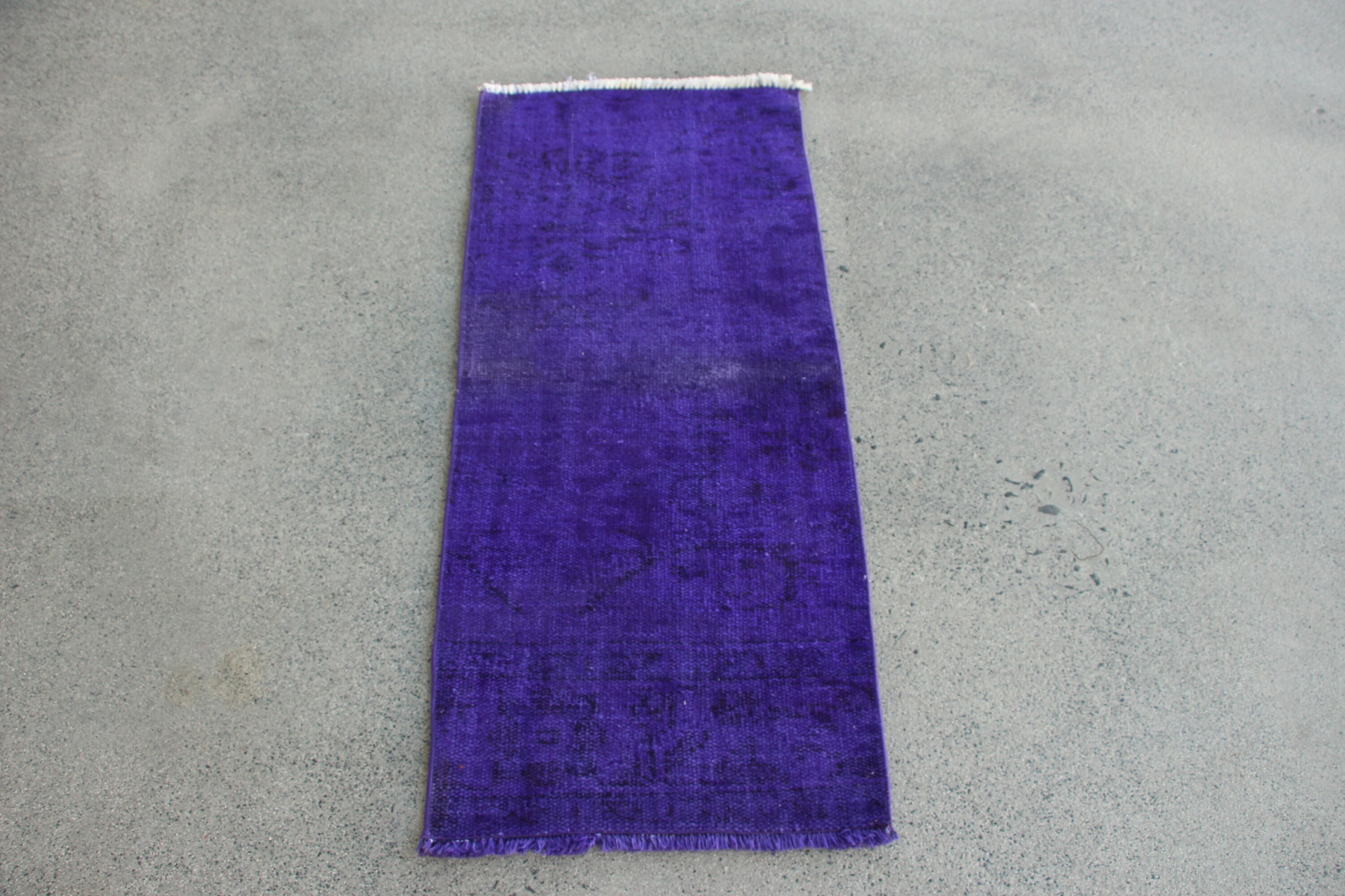 Custom Rug, Vintage Rugs, Bath Rugs, Nursery Rugs, Purple  1.6x3.7 ft Small Rug, Home Decor Rugs, Turkish Rug