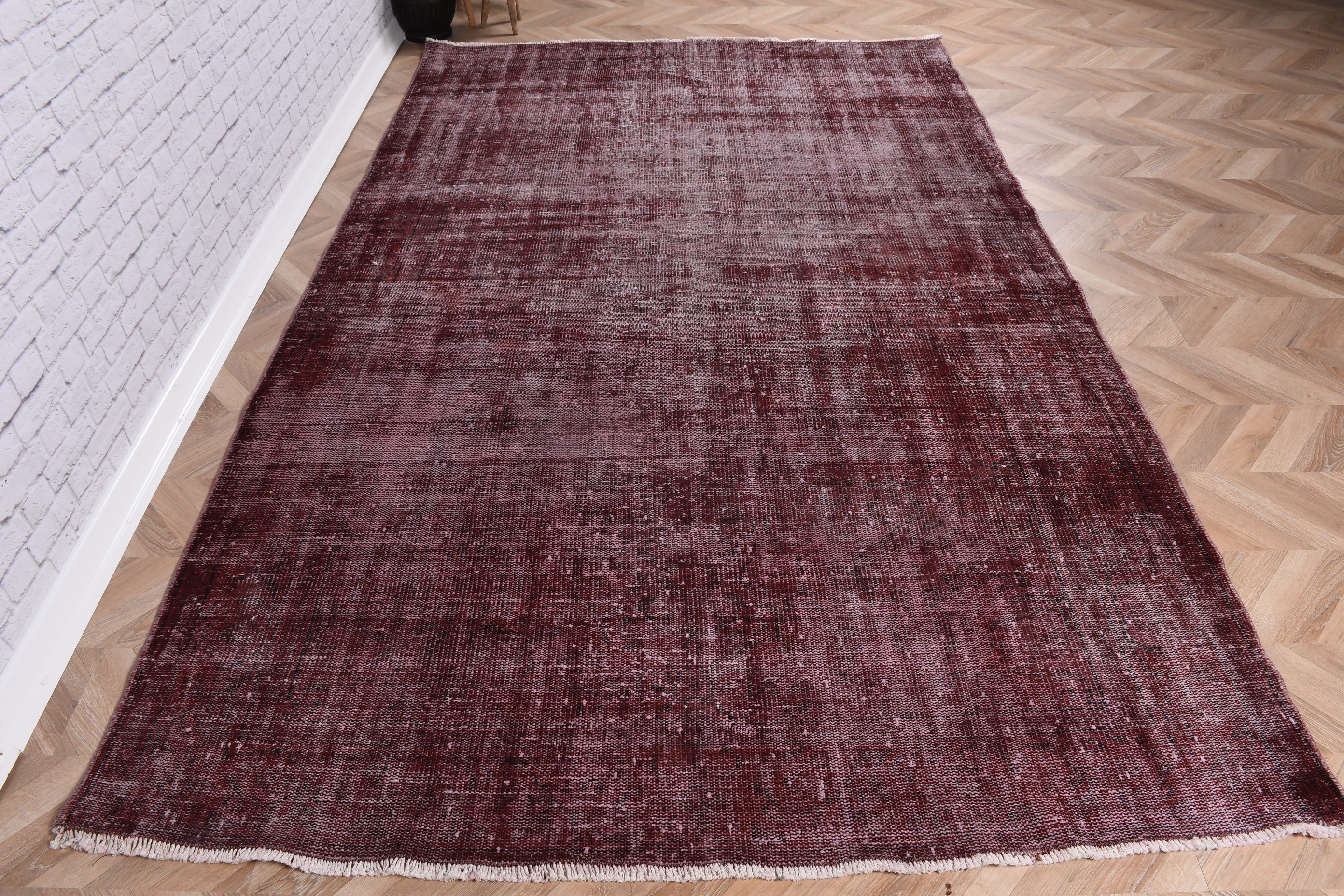 Anatolian Rug, Statement Rugs, Red Handwoven Rugs, Large Boho Rugs, Turkish Rug, 5.6x9.2 ft Large Rug, Large Oushak Rug, Vintage Rugs