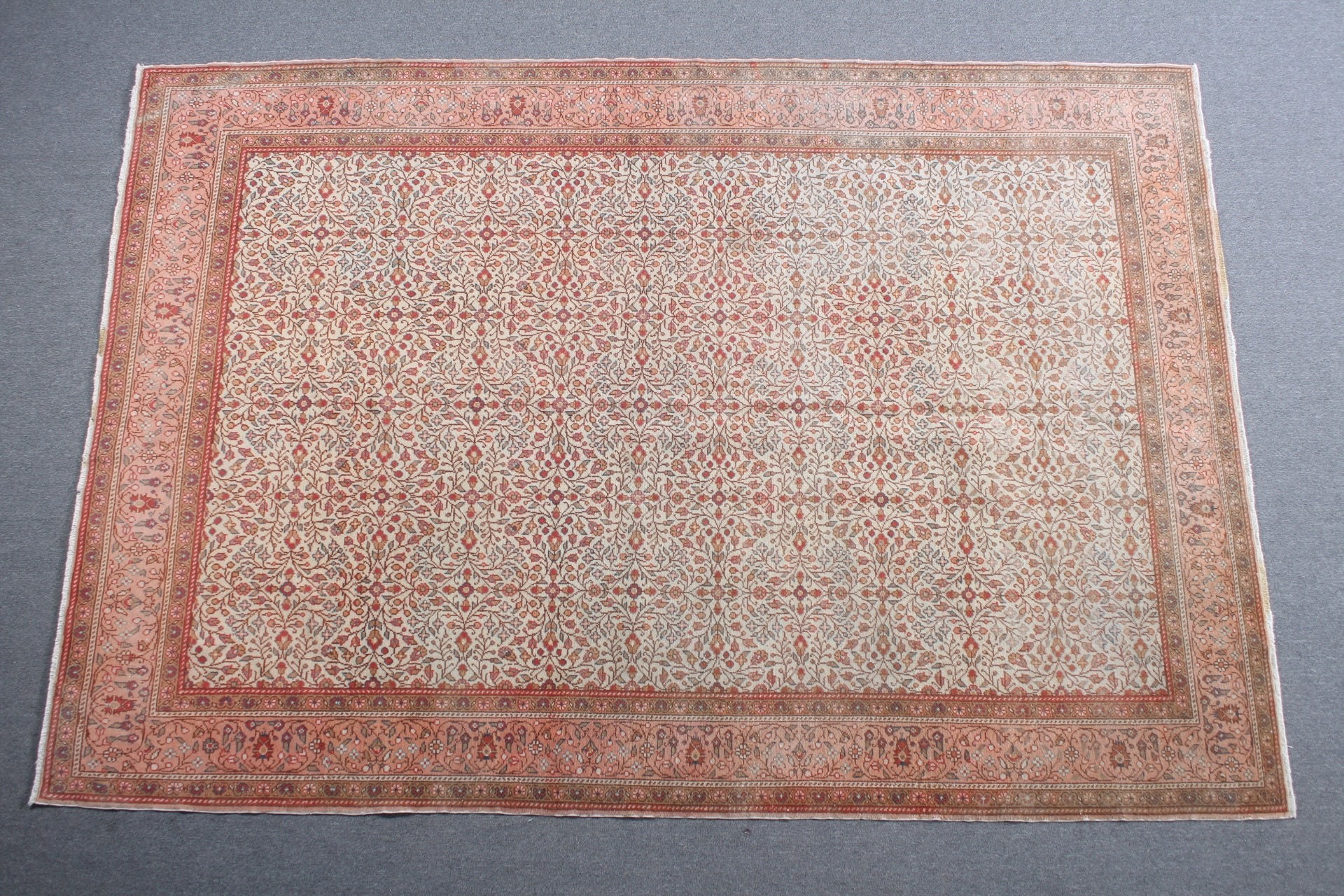 Anatolian Rug, Old Rug, Dining Room Rug, Turkish Rug, Beige Anatolian Rug, 6.5x9.5 ft Large Rug, Moroccan Rug, Vintage Rug, Living Room Rug