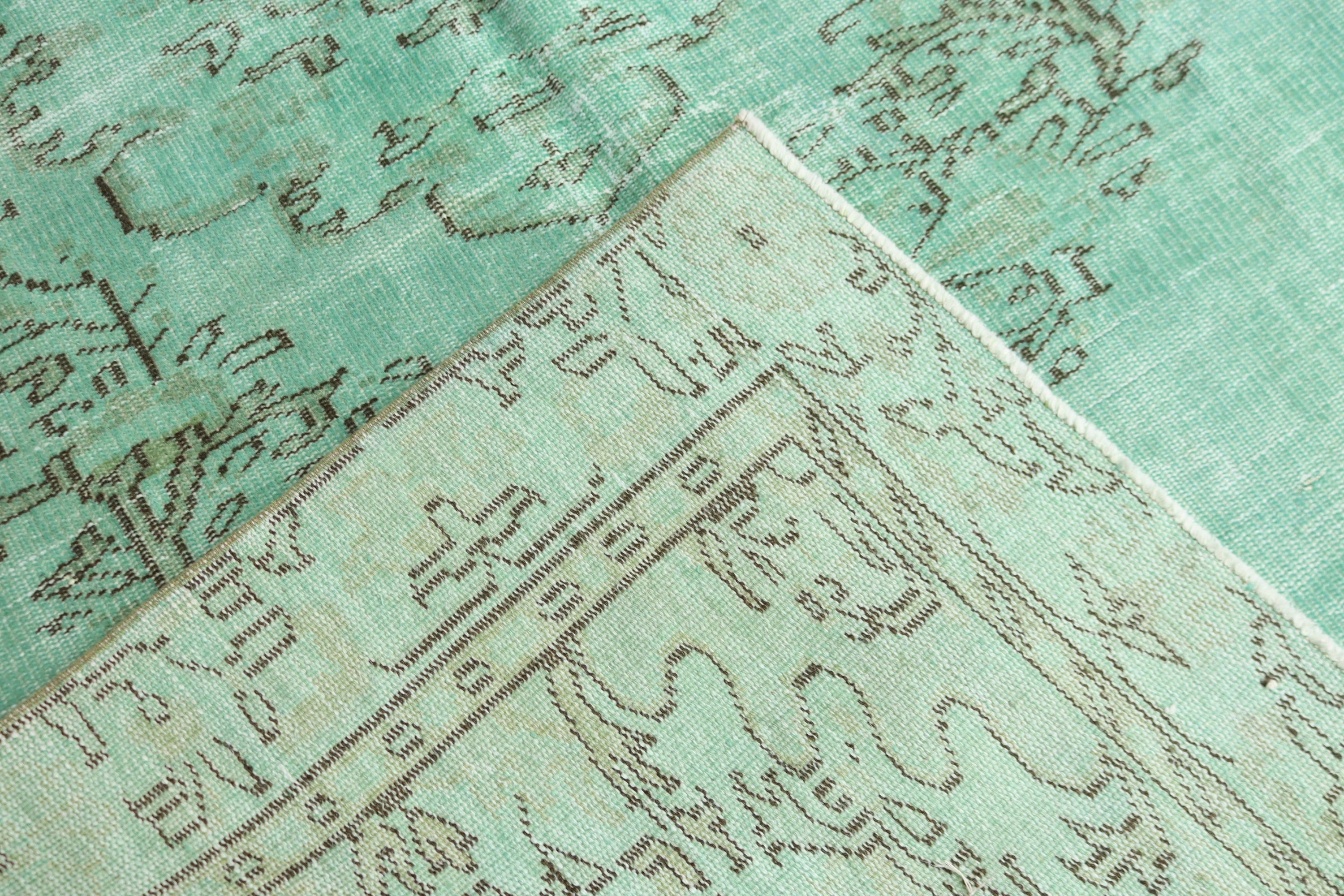 Green Kitchen Rugs, Oushak Rugs, Salon Rug, Dining Room Rug, Handwoven Rug, Wool Rug, Vintage Rug, 5.2x9.5 ft Large Rugs, Turkish Rugs