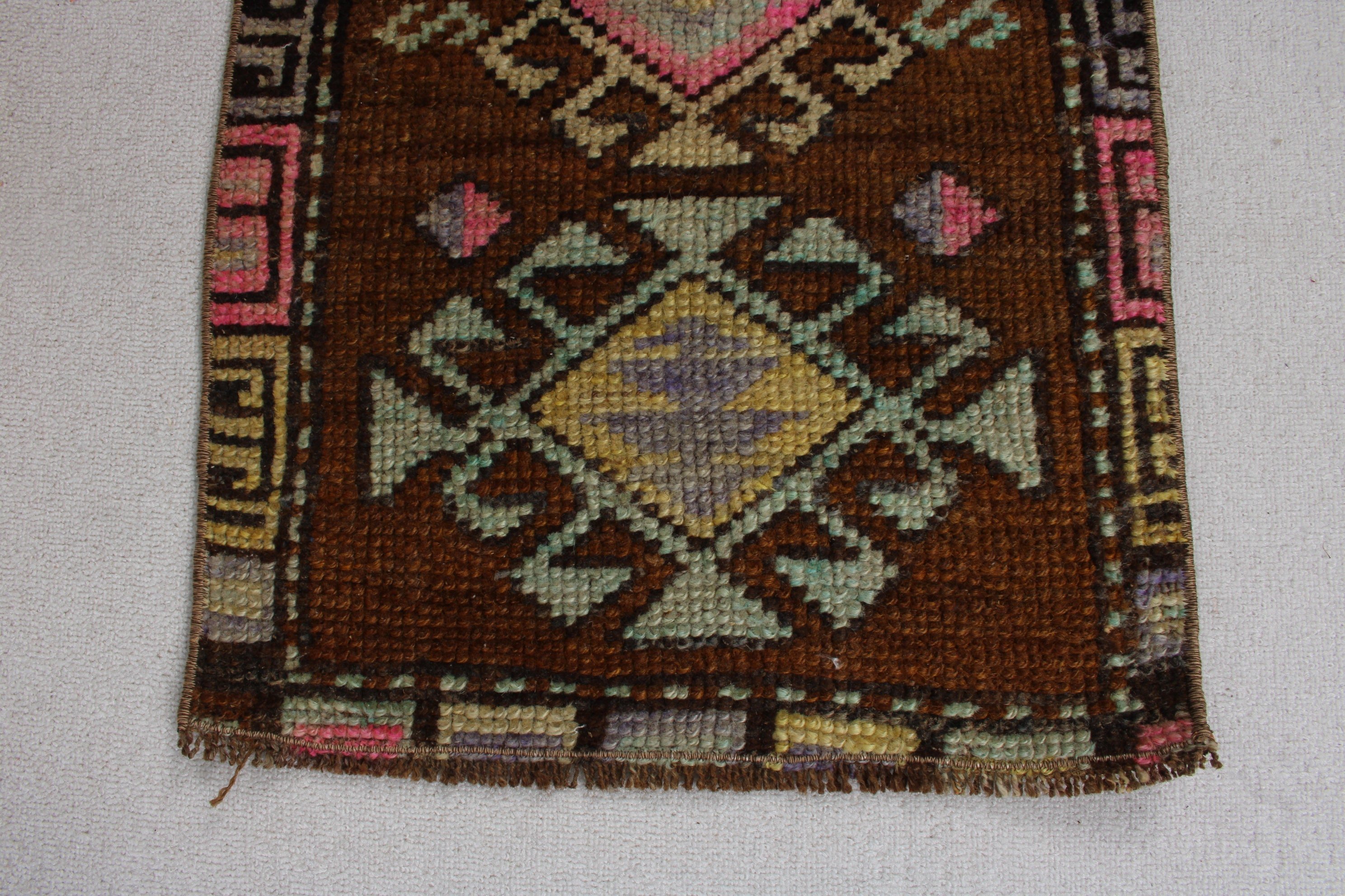 Small Vintage Rug, Small Boho Rugs, Bronze Antique Rugs, Wool Rugs, 1.6x2.8 ft Small Rugs, Vintage Rugs, Turkish Rugs, Kitchen Rugs