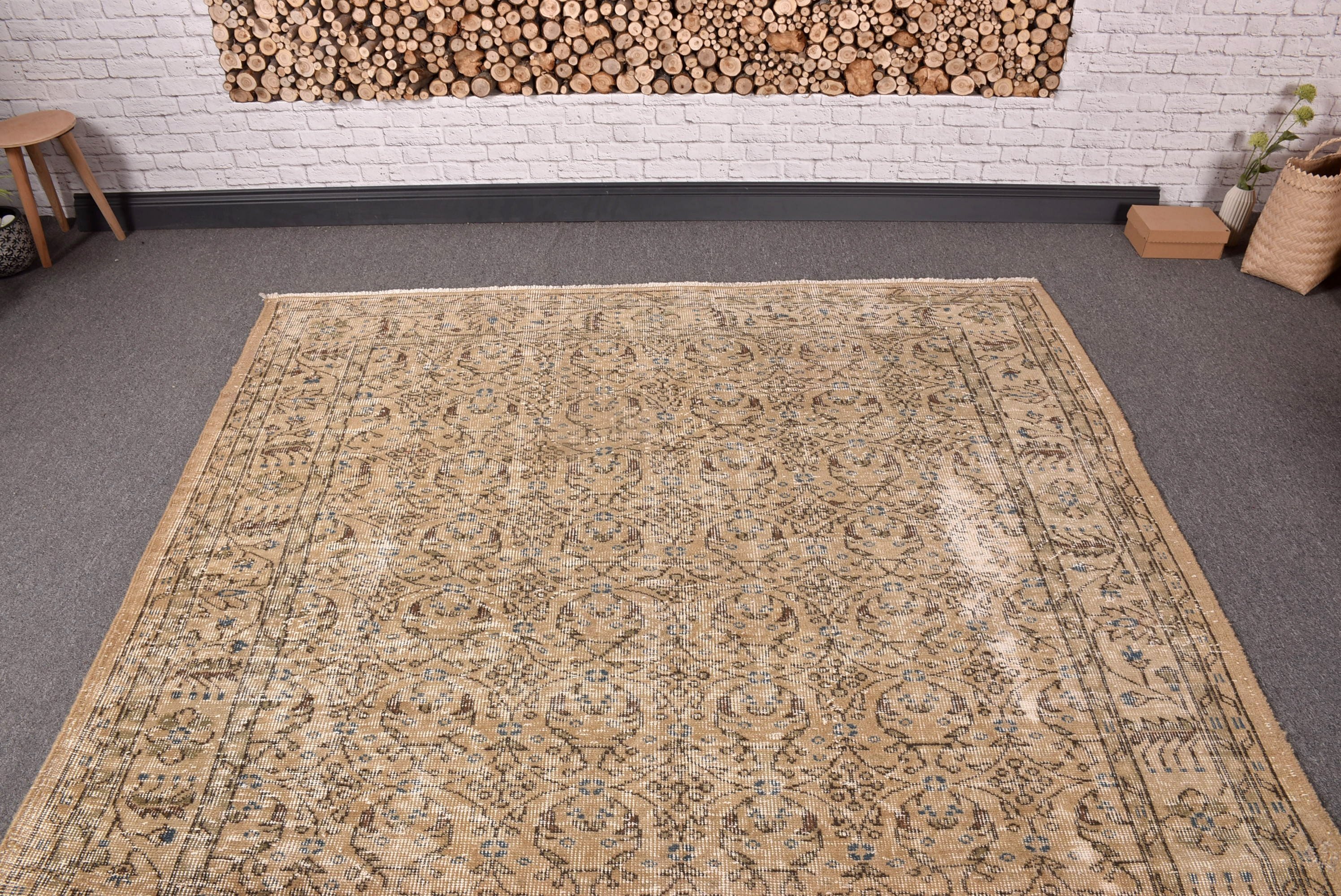 5.6x9.5 ft Large Rugs, Beige Boho Rug, Bedroom Rug, Turkish Rugs, Rugs for Living Room, Flatweave Rug, Large Boho Rug, Vintage Rugs