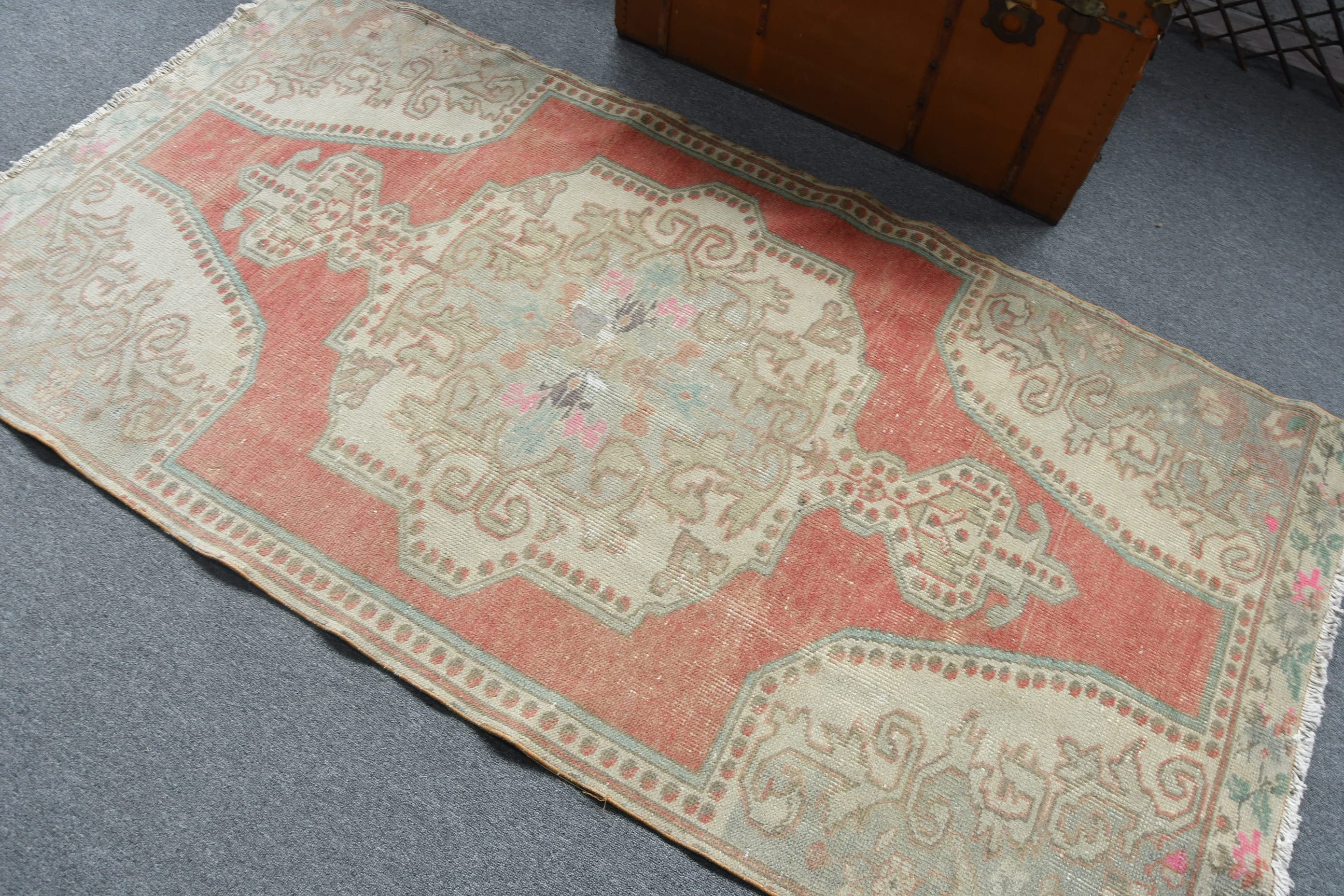 Kitchen Rugs, Bedroom Rug, Vintage Rug, Vintage Decor Rug, Turkish Rugs, Colorful Rug, Cool Rug, 3.8x7.5 ft Area Rug, Rugs for Nursery
