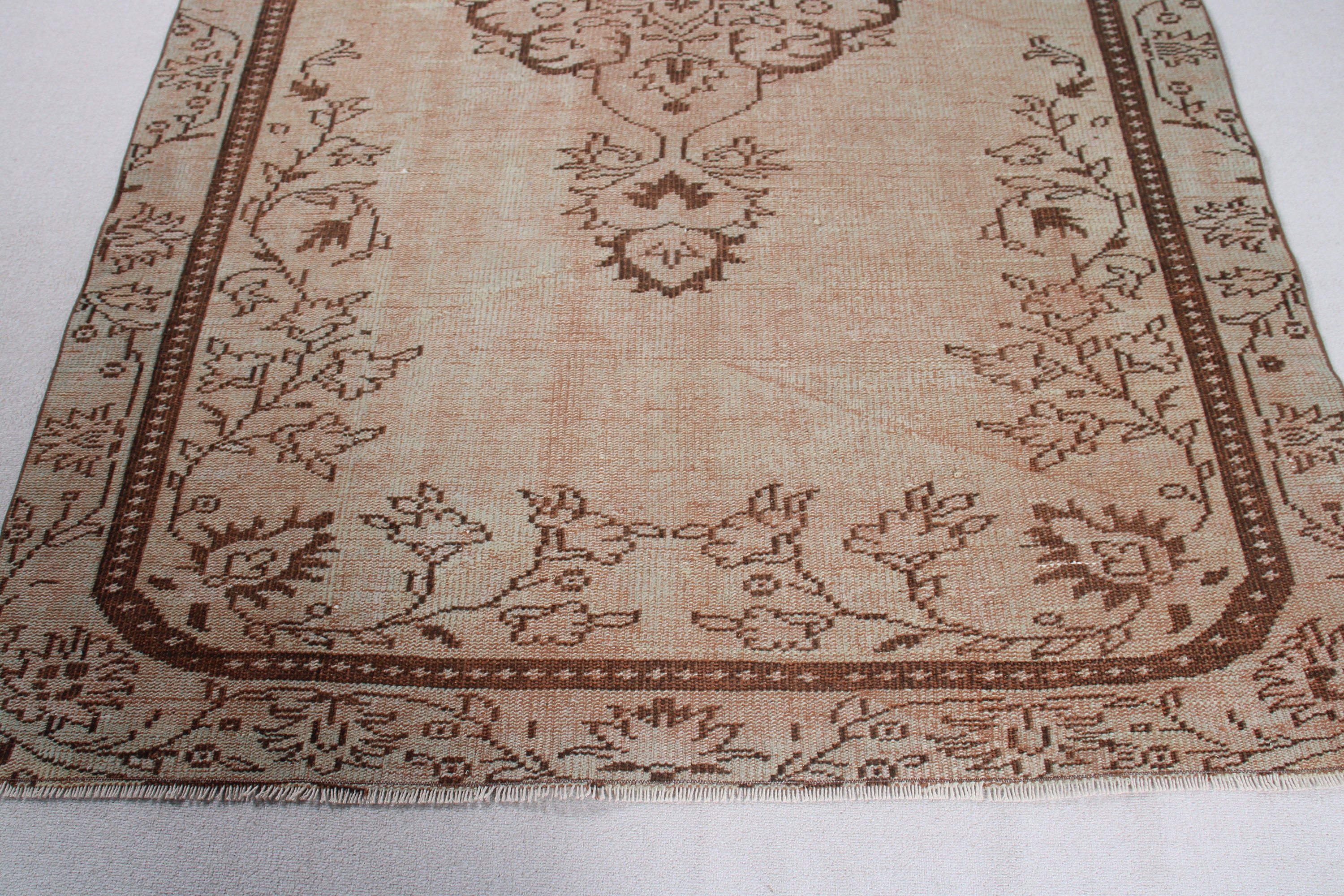 Vintage Halılar, 5.6x8.4 ft Büyük Halı, Türk Halıları, Kahverengi Nötr Halılar, Yemek Odası Halısı, Anadolu Halısı, Büyük Boho Halıları