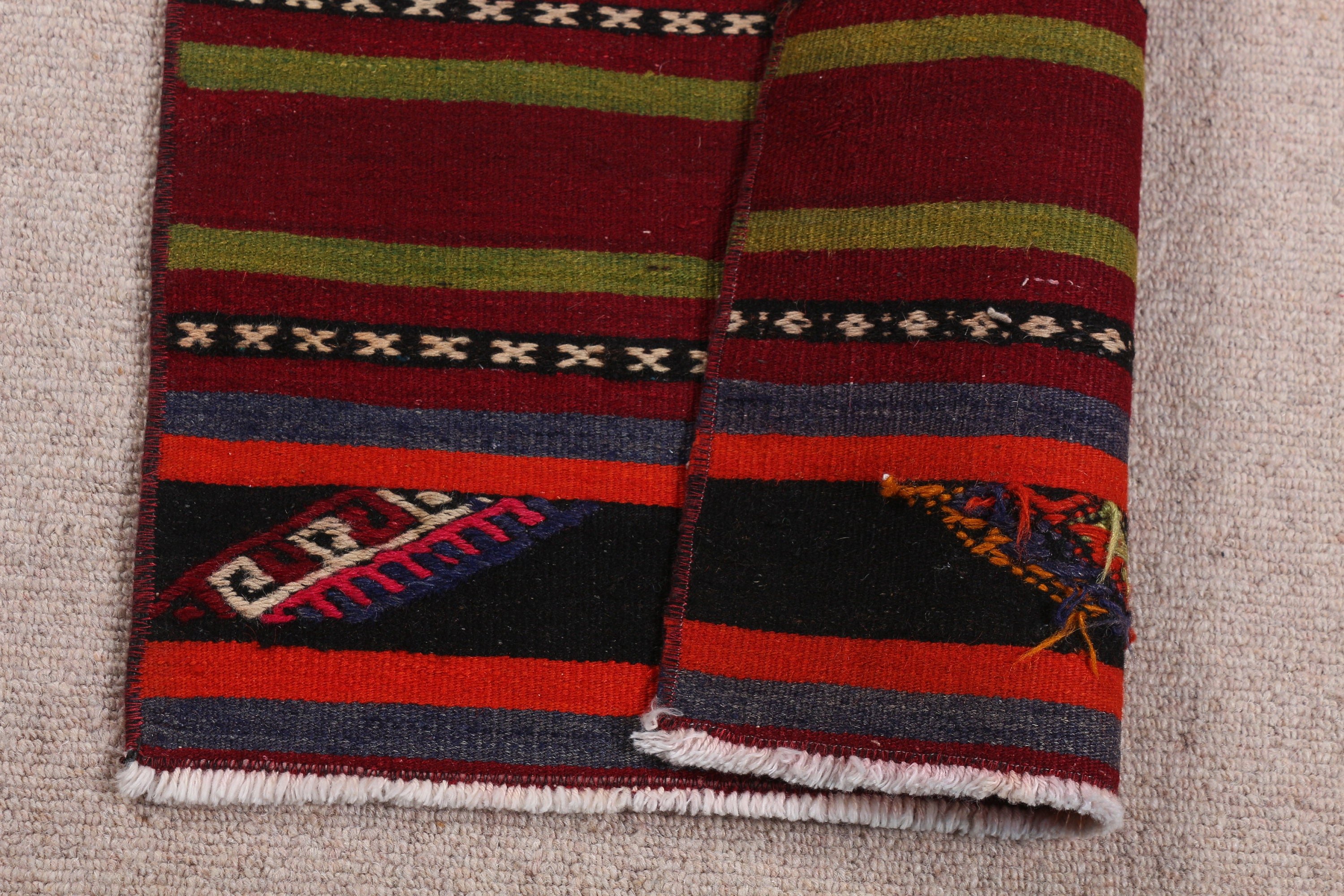 Yatak Odası Halısı, Kilim, Gökkuşağı Anadolu Halısı, 1.7x2.9 ft Küçük Halı, Türk Halısı, Oryantal Halı, Araba Paspas Halısı, Anadolu Halıları, Vintage Halılar