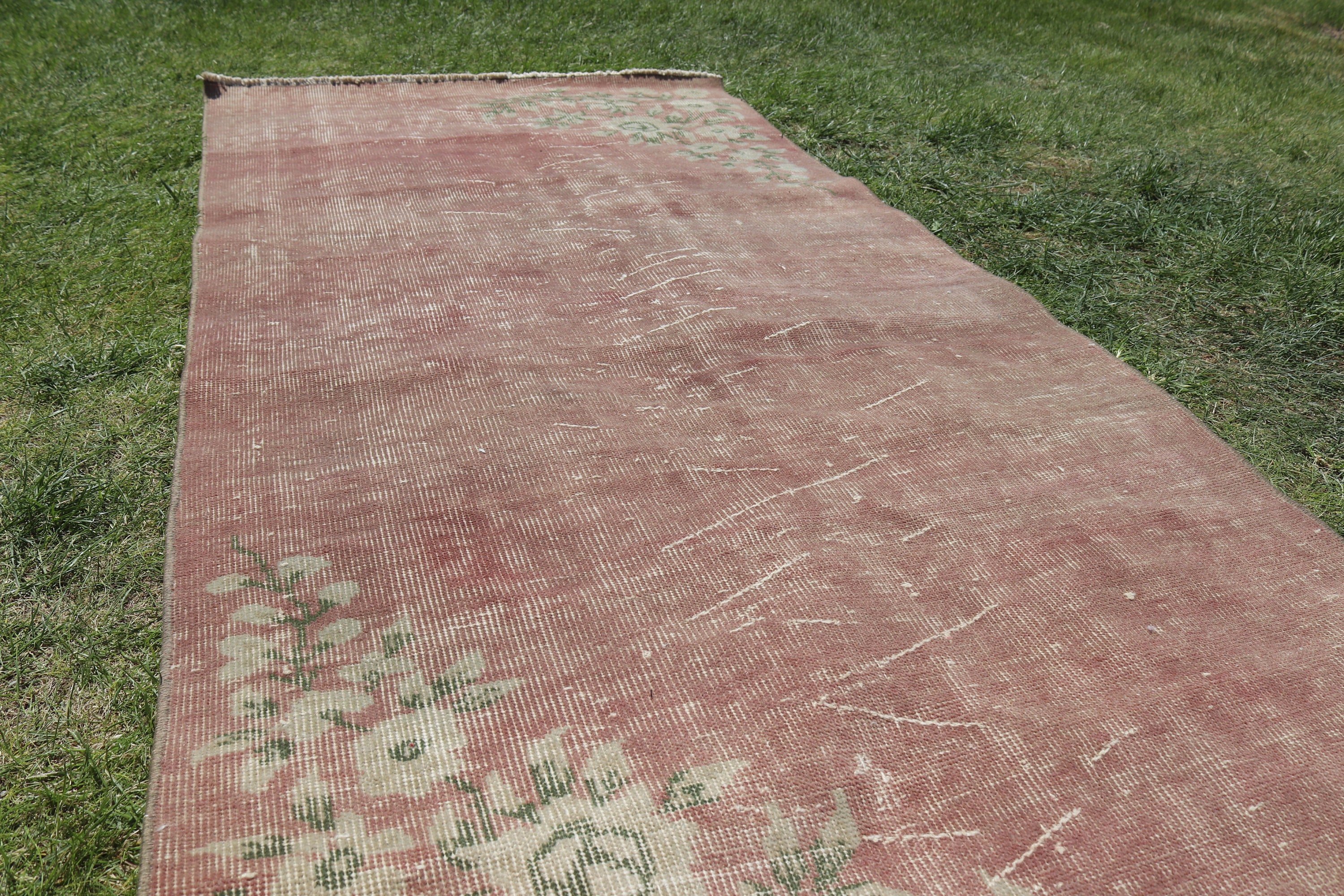 Lüks Halı, 3.1x6.5 ft Aksan Halıları, Kahverengi Yatak Odası Halıları, Türk Halıları, Çocuk Halıları, Vintage Halı, Tribal Halı, Vintage Vurgu Halısı, Yün Halılar