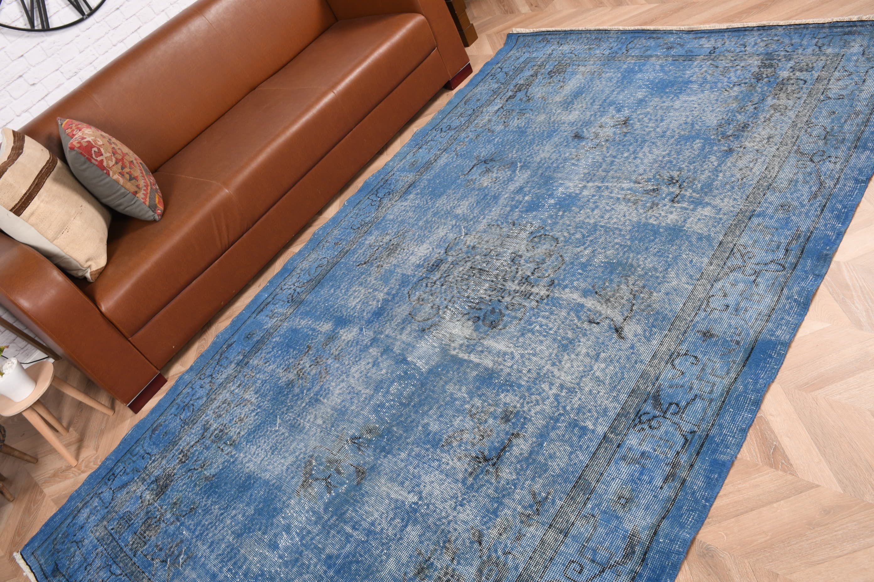 Vintage Rugs, Nomadic Rug, Turkish Rug, Moroccan Rug, Blue Home Decor Rug, Living Room Rug, Anatolian Rug, 5.4x9 ft Large Rug, Bedroom Rug