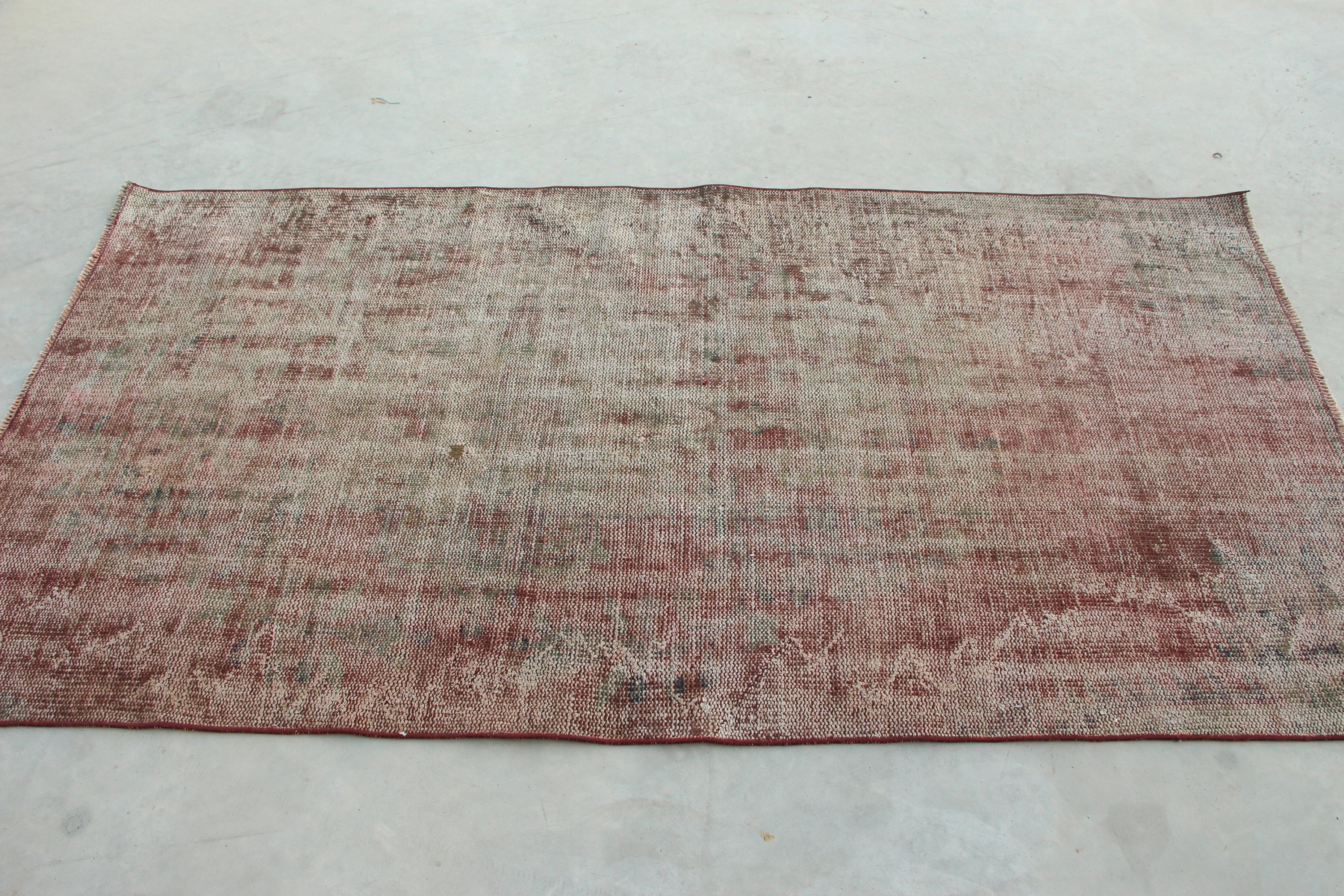 Custom Rug, Red  3.5x6.9 ft Area Rugs, Cool Rug, Vintage Rugs, Antique Rug, Nursery Rug, Turkish Rug, Living Room Rug