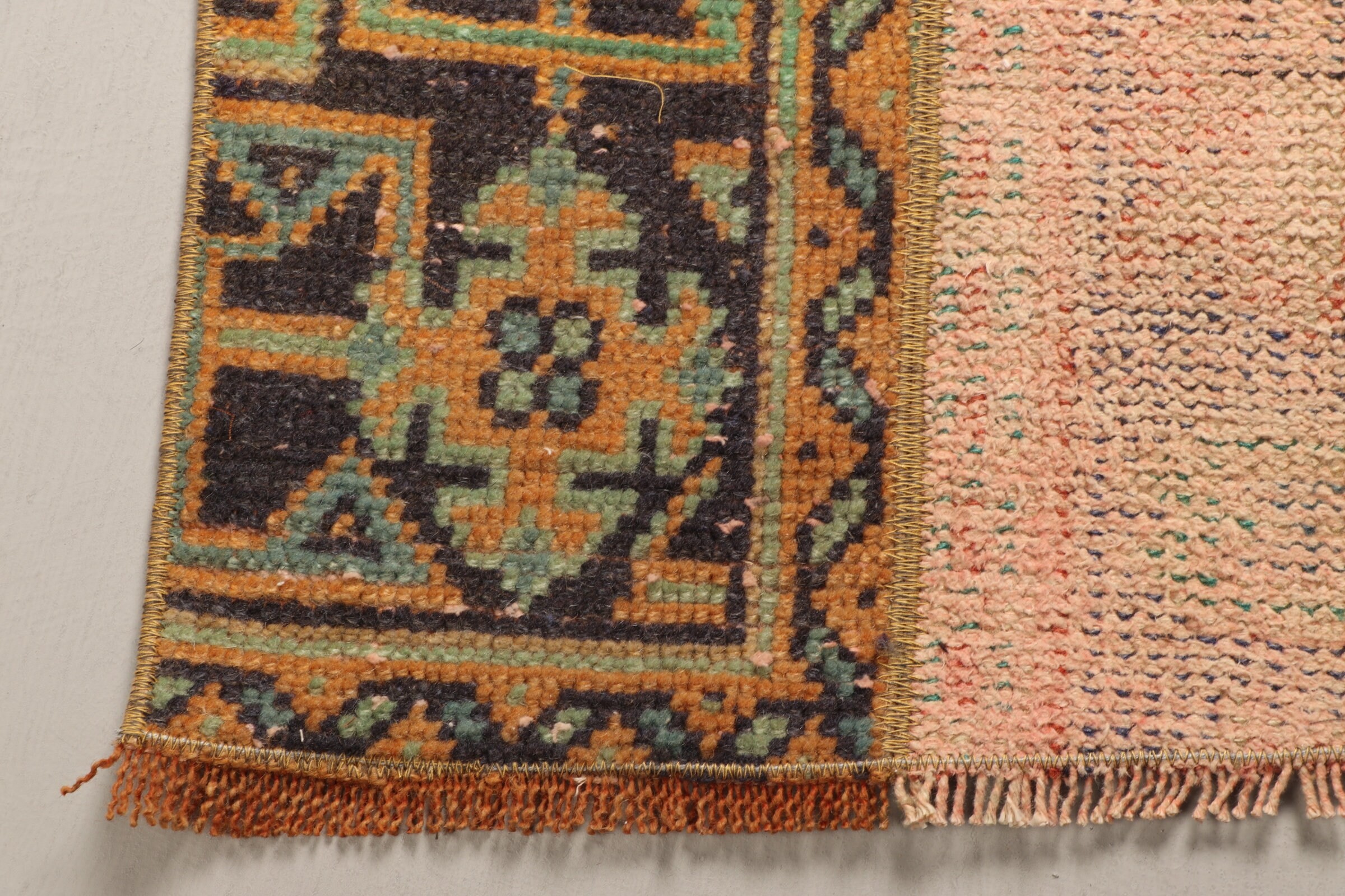 Car Mat Rug, Turkish Rugs, 2.1x4.8 ft Small Rug, Entry Rugs, Floor Rug, Vintage Rug, Green Cool Rugs, Rugs for Nursery