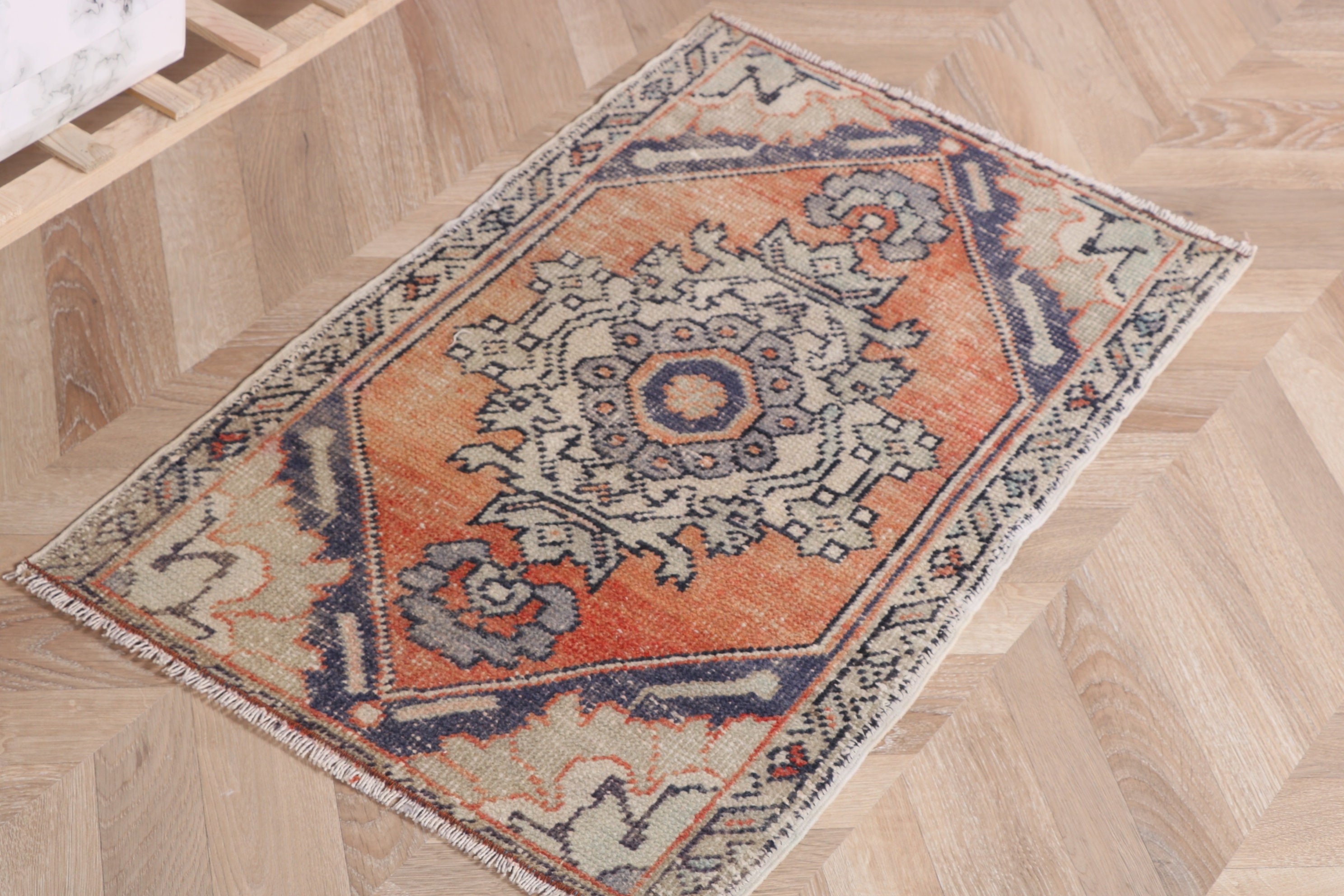 Düz Dokuma Halı, Vintage Halılar, Mutfak Halıları, Modern Halı, Anadolu Halısı, 1.7x2.8 ft Küçük Halı, Beyaz Yün Halılar, Küçük Boho Halıları, Türk Halıları