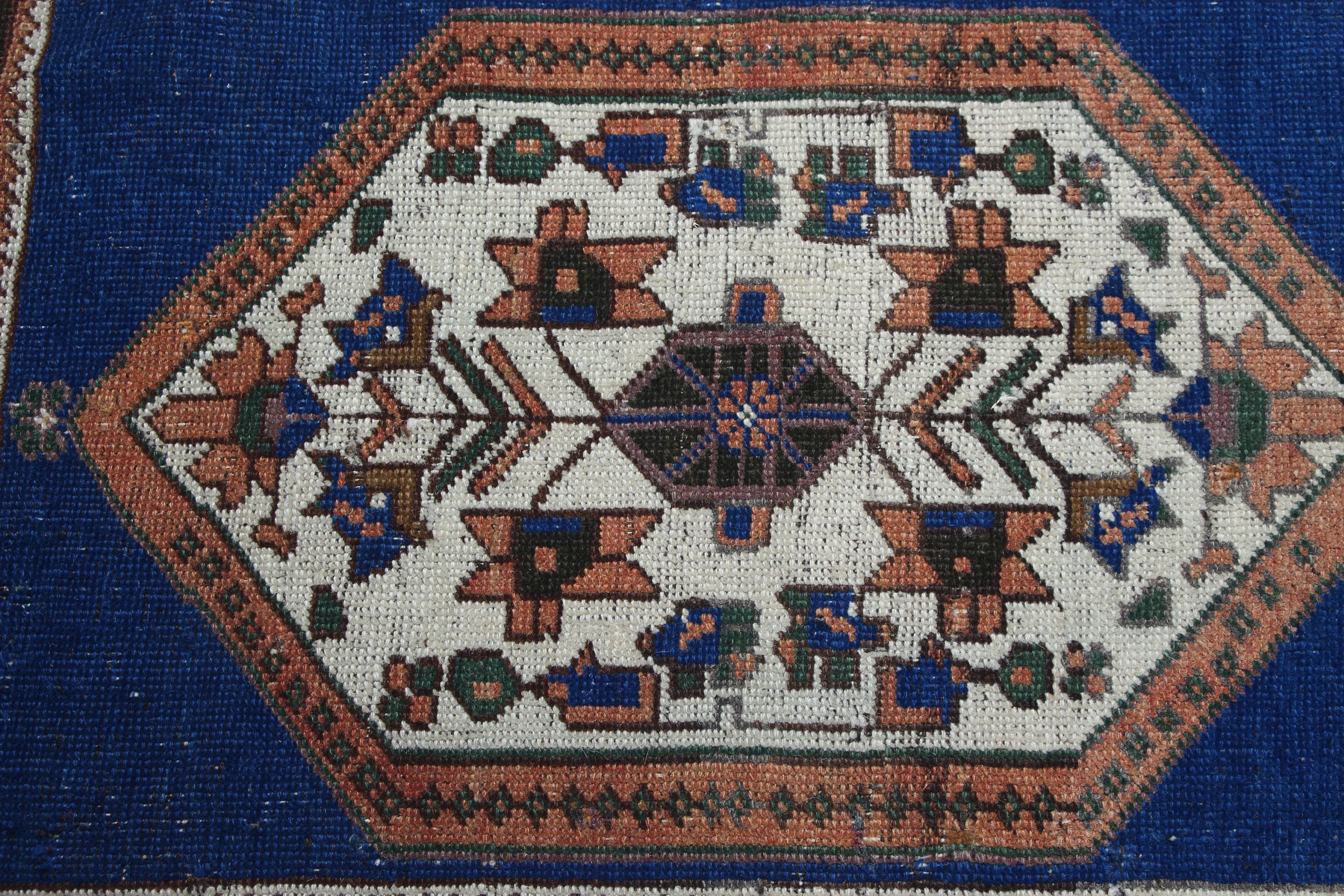 Araba Paspas Halısı, Türk Halısı, Oryantal Halılar, Vintage Halı, Giriş Halıları, Mavi 1,7x3,2 ft Küçük Halılar, Yatak Odası Halıları, Banyo Halıları