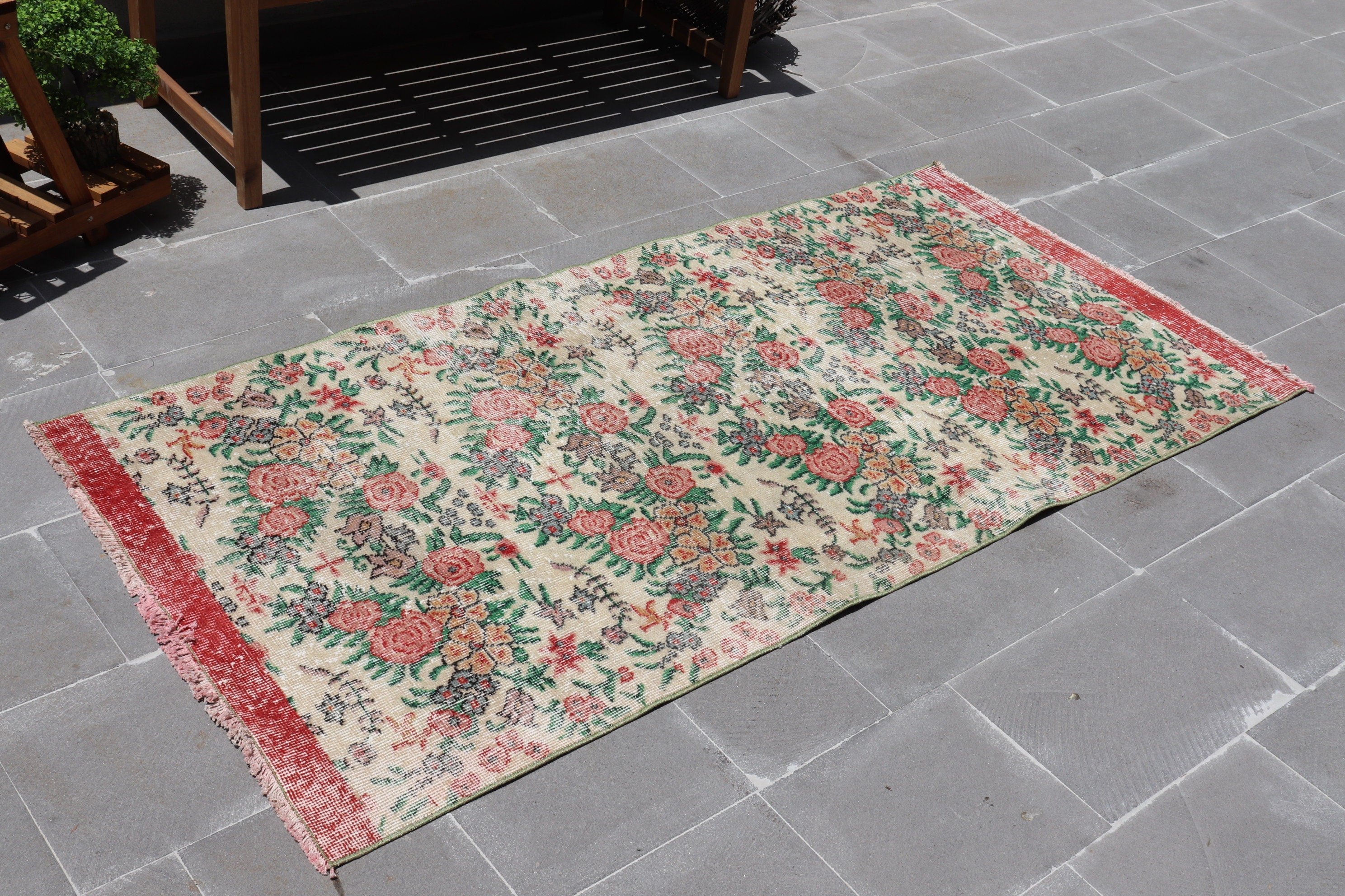 Giriş Halısı, Giriş Halıları, Çocuk Halısı, Türk Halısı, Oryantal Halılar, Kırmızı 3,1x6,6 ft Accent Halı, Vintage Halı, Ev Dekorasyonu Halıları