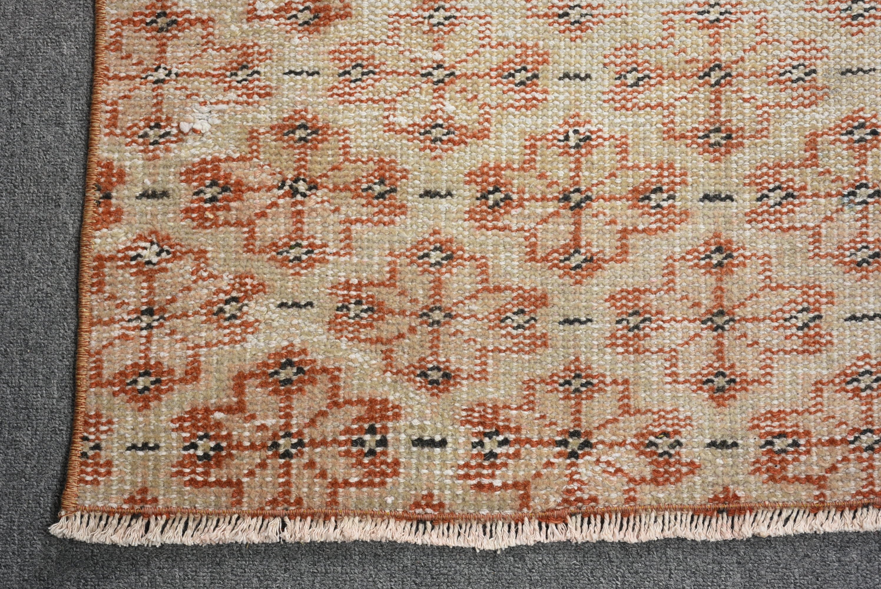 Kitchen Rugs, Nursery Rugs, Rugs for Entry, Beige Floor Rug, Turkish Rugs, Moroccan Rugs, Bright Rug, 2.6x6.2 ft Accent Rugs, Vintage Rug