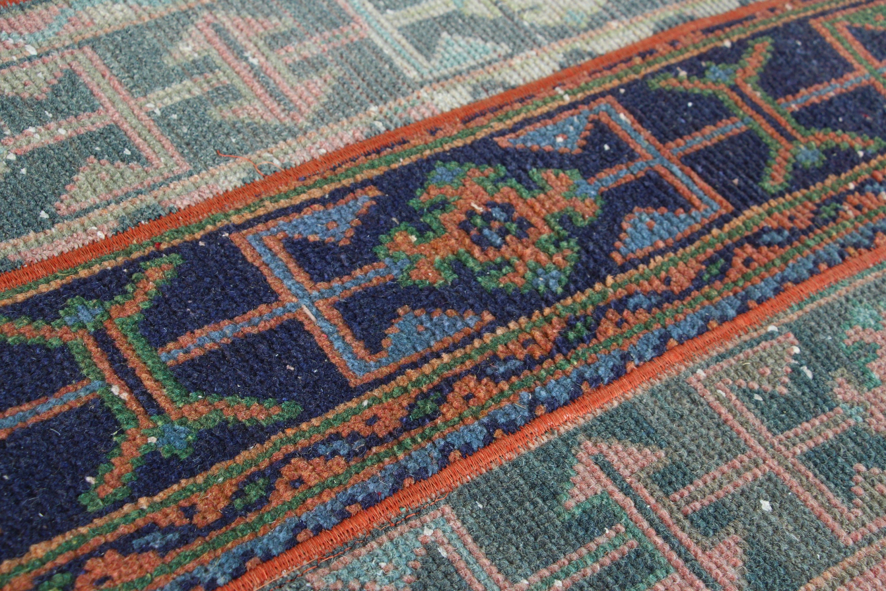 Vintage Rugs, Bath Rug, Antique Rug, 2.1x3.3 ft Small Rug, Cute Rug, Moroccan Rug, Blue Bedroom Rugs, Turkish Rugs, Wall Hanging Rug