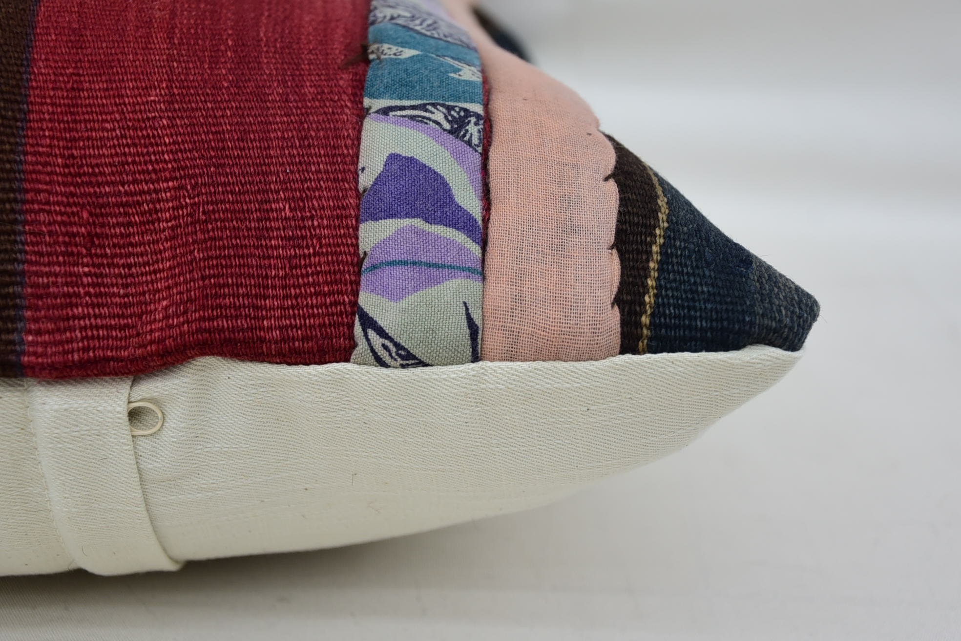 16"x24" Red Cushion Case, Kilim Pillow, Turkish Kilim Pillow, Accent Pillow Sham, Throw Kilim Pillow, Pastel Cushion