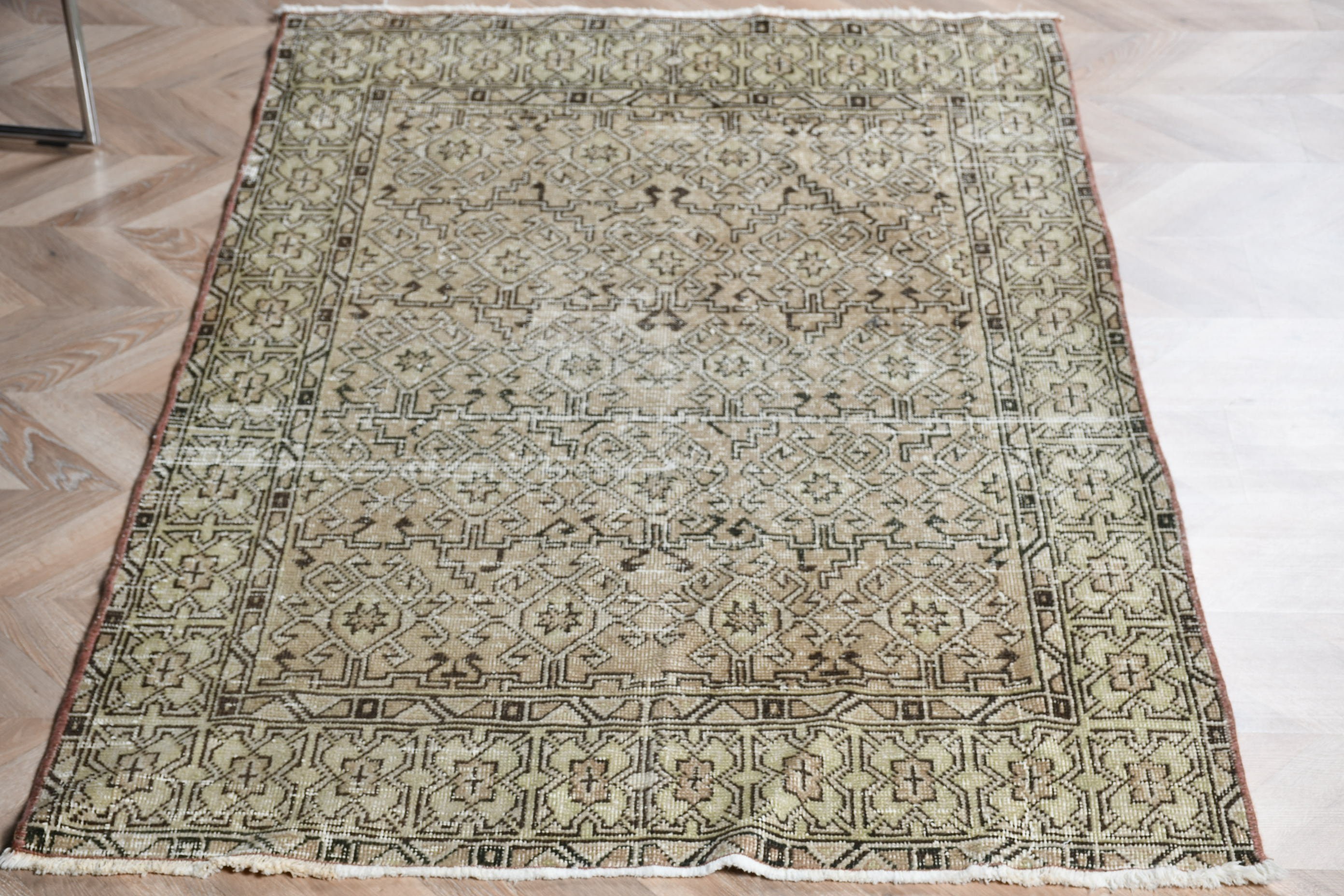 Bronze Floor Rugs, Turkish Rug, Vintage Rugs, Moroccan Rug, Pale Rugs, Nursery Rug, Bedroom Rugs, 3.7x5.8 ft Accent Rug