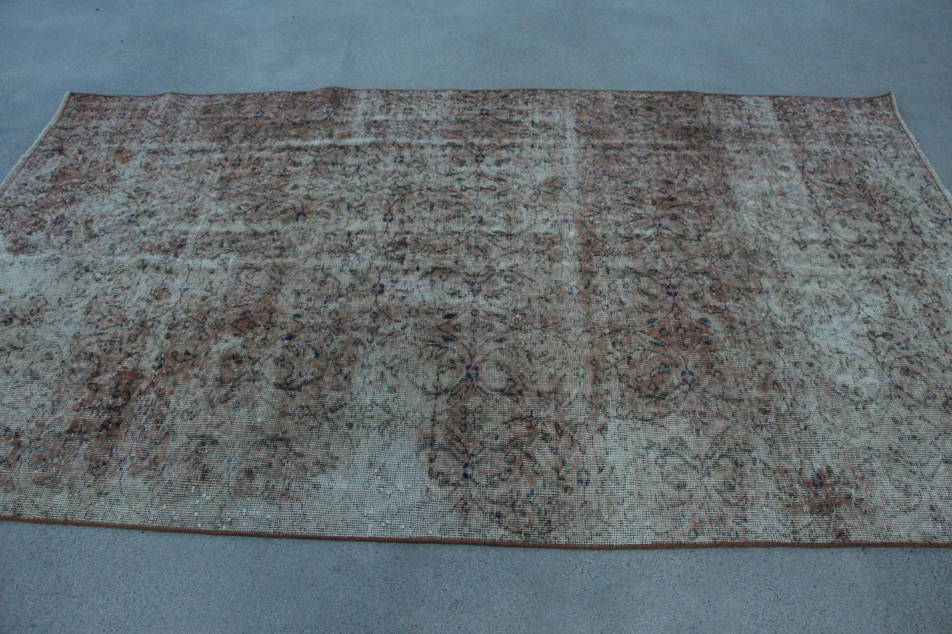 4.7x8.1 ft Area Rug, Rugs for Living Room, Vintage Rugs, Living Room Rug, Oushak Rug, Brown Kitchen Rug, Antique Rugs, Turkish Rugs