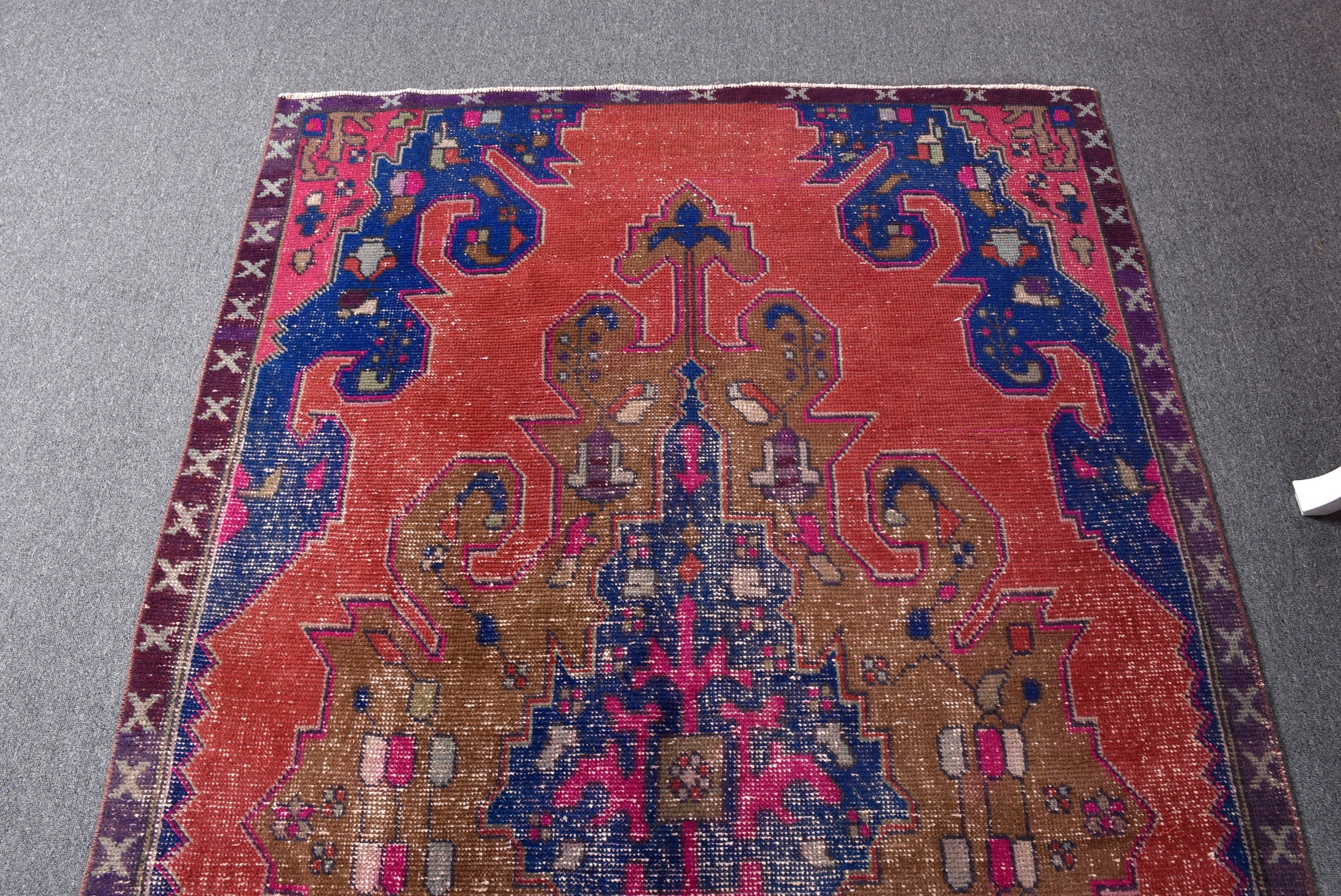 Açıklama Halısı, Fas Halıları, Vintage Halılar, Boho Alan Halıları, El Dokuma Halı, Çocuk Halısı, 4.2x7.8 ft Alan Halıları, Mavi Modern Halılar, Türk Halısı