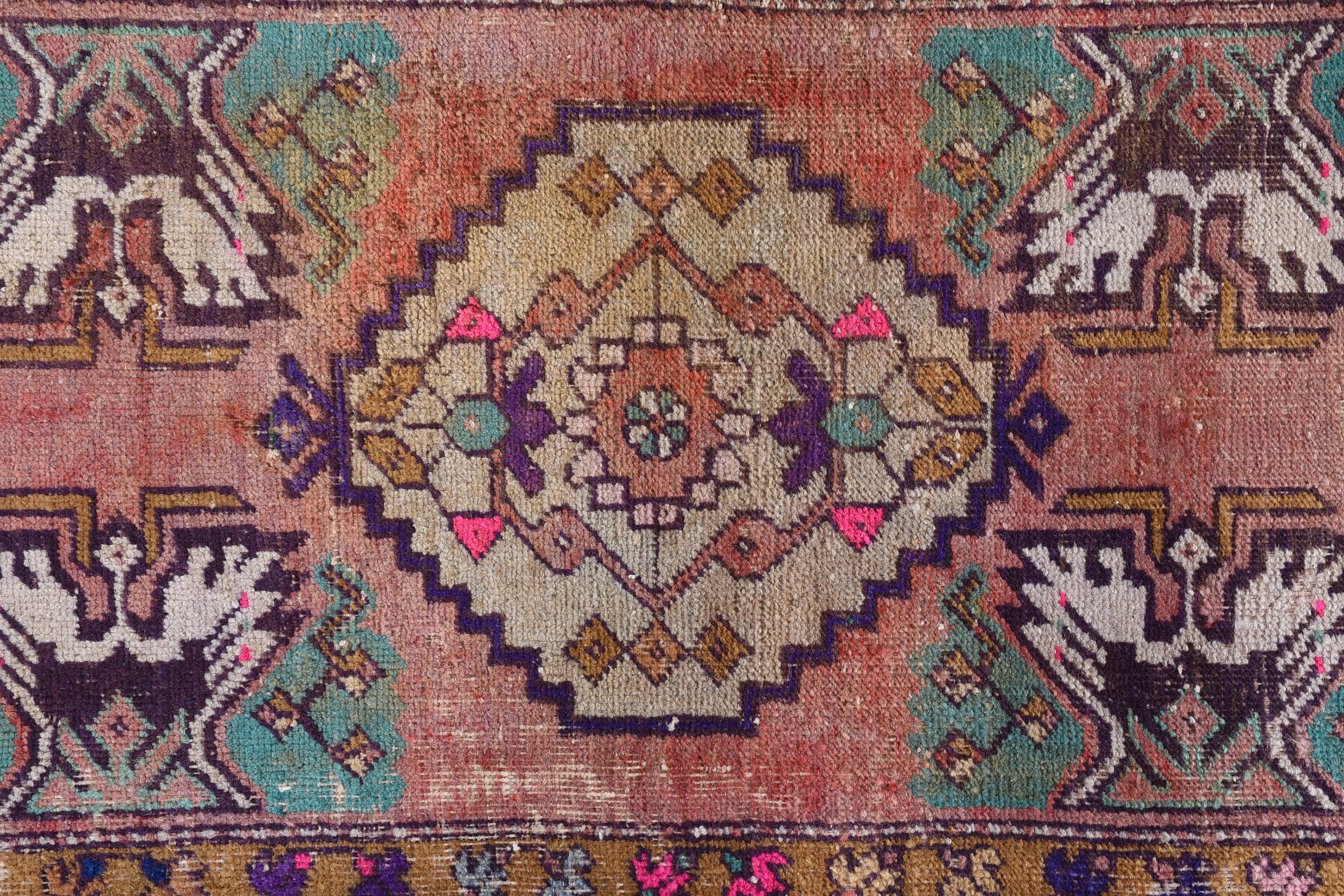 Banyo Halıları, Banyo Halısı, Yatak Odası Halısı, Vintage Halılar, Kahverengi Mutfak Halıları, Fas Halısı, Eski Halı, 1.5x2.9 ft Küçük Halılar, Türk Halıları